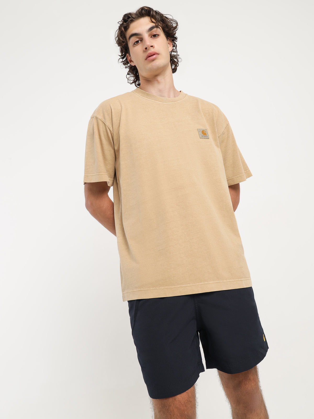 Carhartt Wip Short Sleeve Vista T-Shirt in Brown | Brown