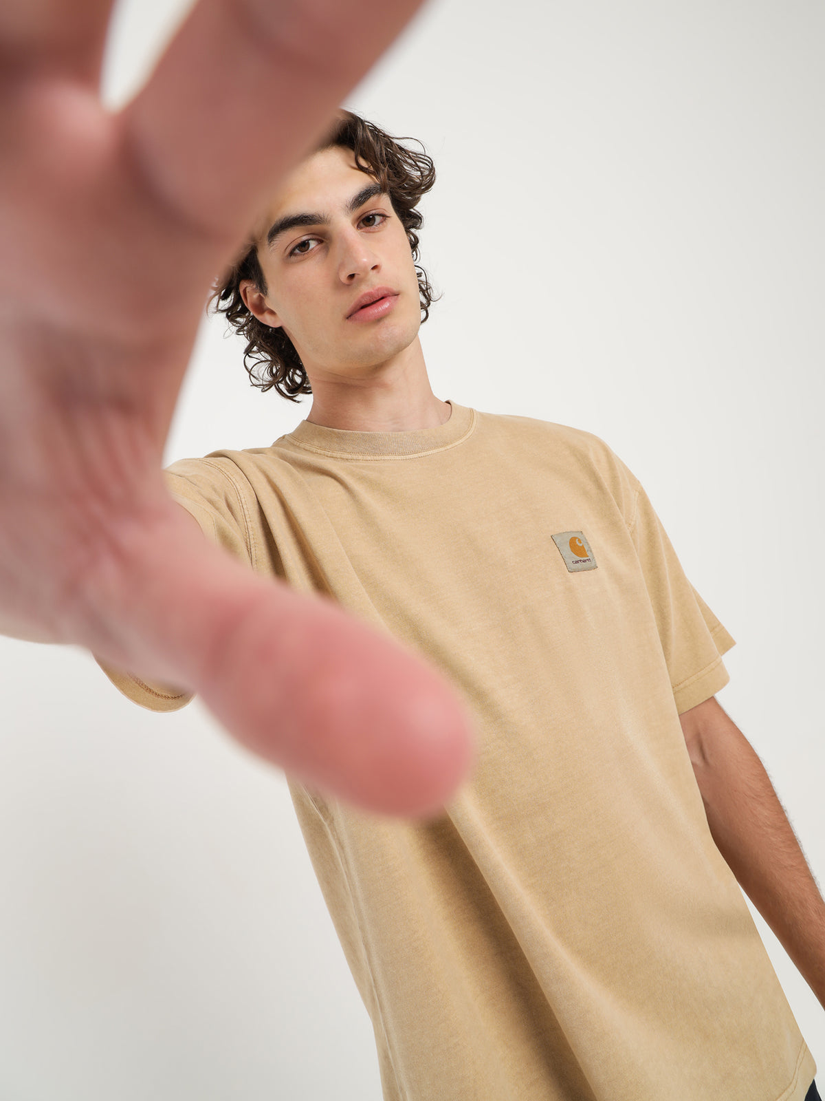 Carhartt Wip Short Sleeve Vista T-Shirt in Brown | Brown