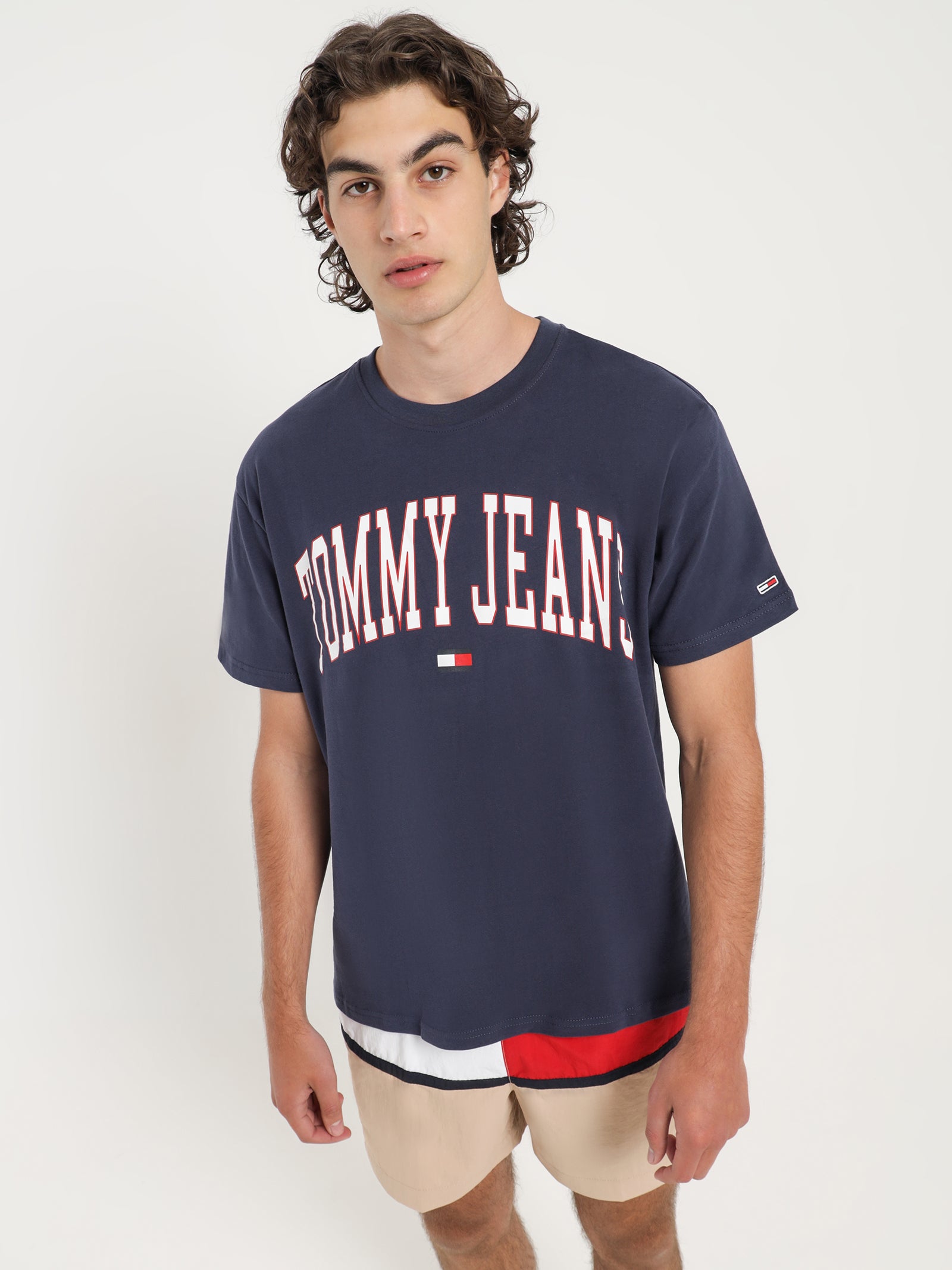 Tommy hilfiger College Logo T-Shirt in Blue Navy | Glue Store