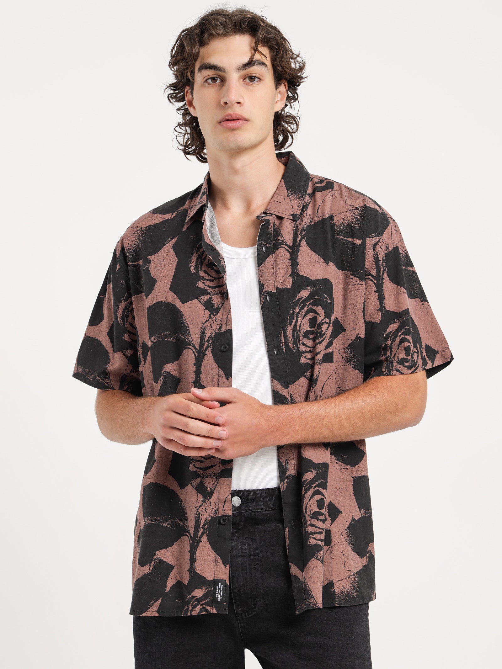 Thrills The Paradox of Paradise Bowling Shirt in Black | Glue Store