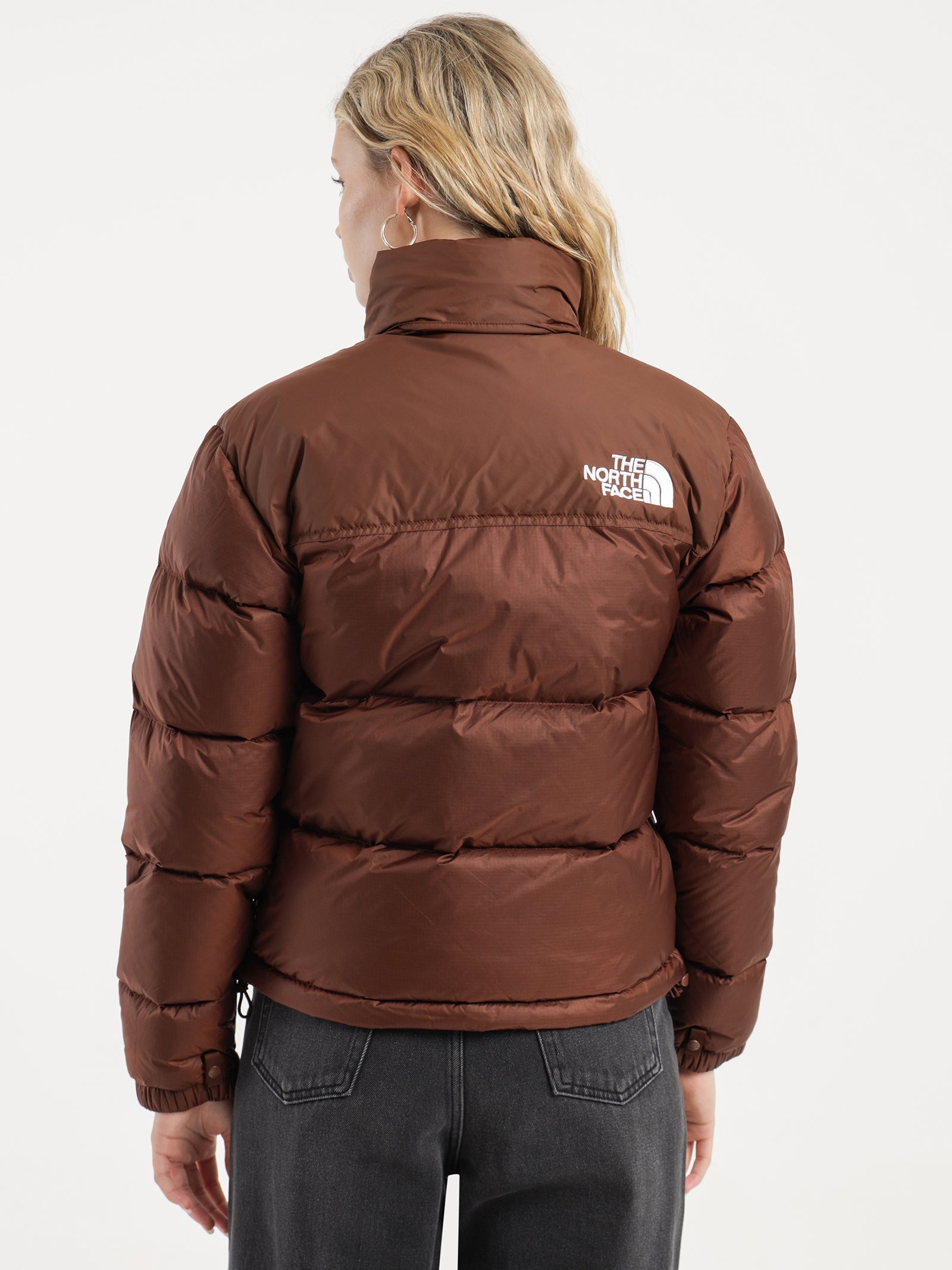 96 Retro Nuptse Puffer Jacket in Dark Oak Brown