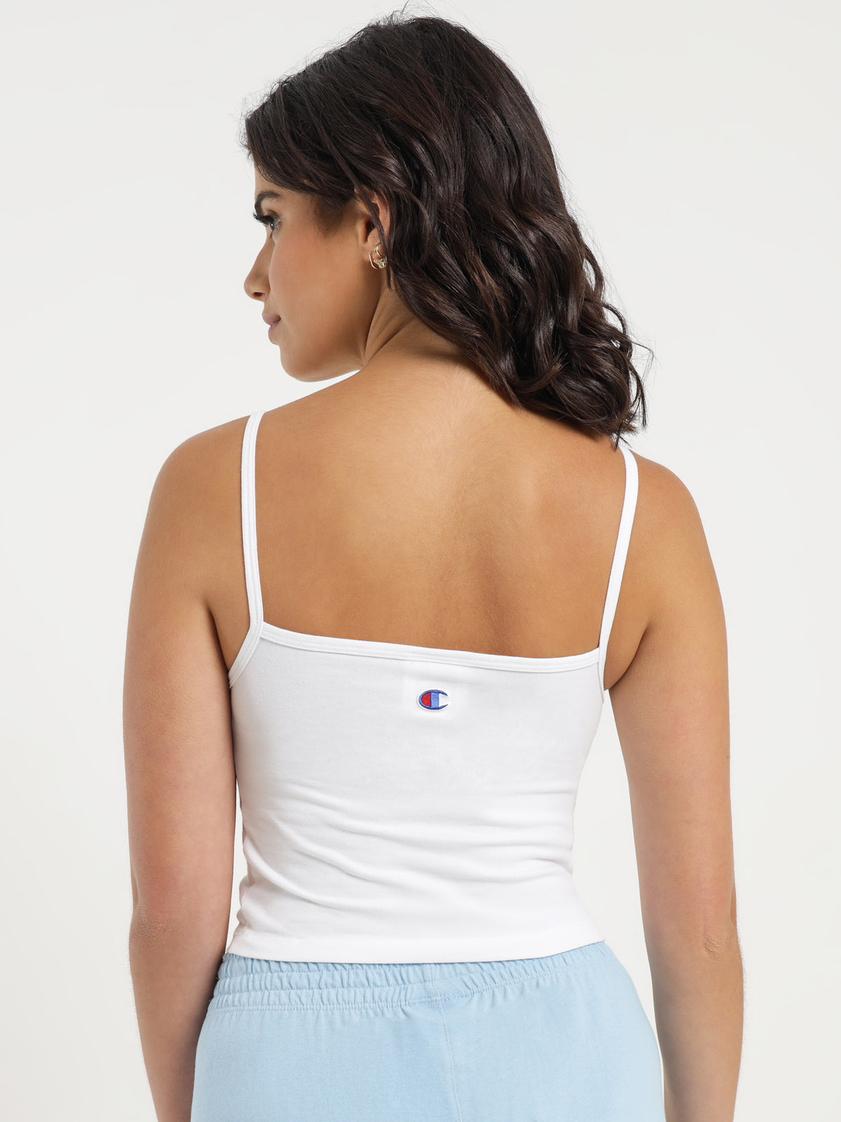 Champion Jersey Heritage Varsity Cami in White | White