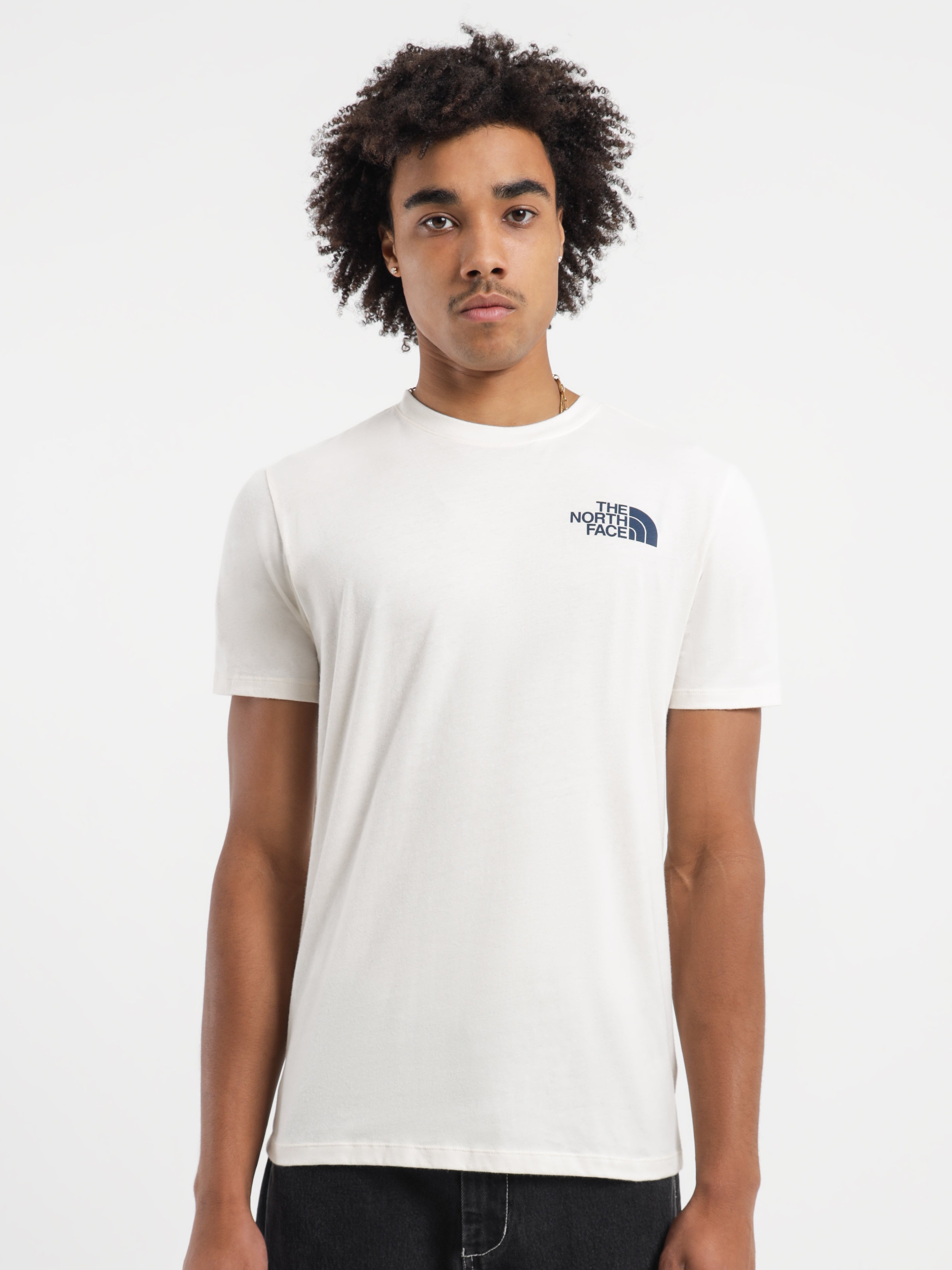 Mens SS Graphic Injection T-Shirt in White