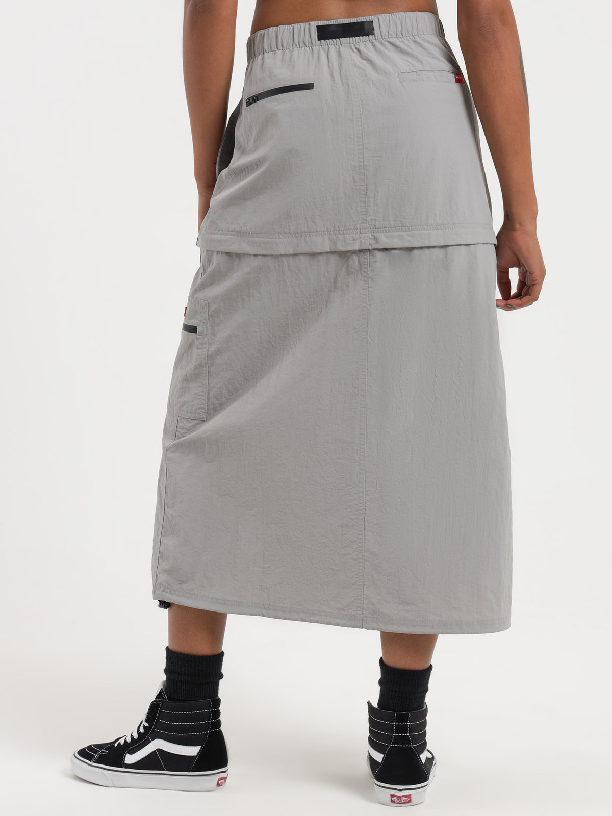 Worship Cargo Zip Off Skirt in Mid Grey | Mid Grey