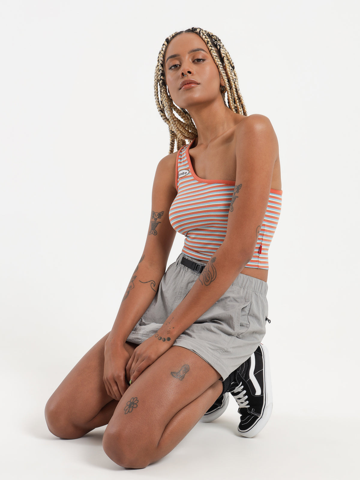 Worship Cargo Zip Off Skirt in Mid Grey | Mid Grey