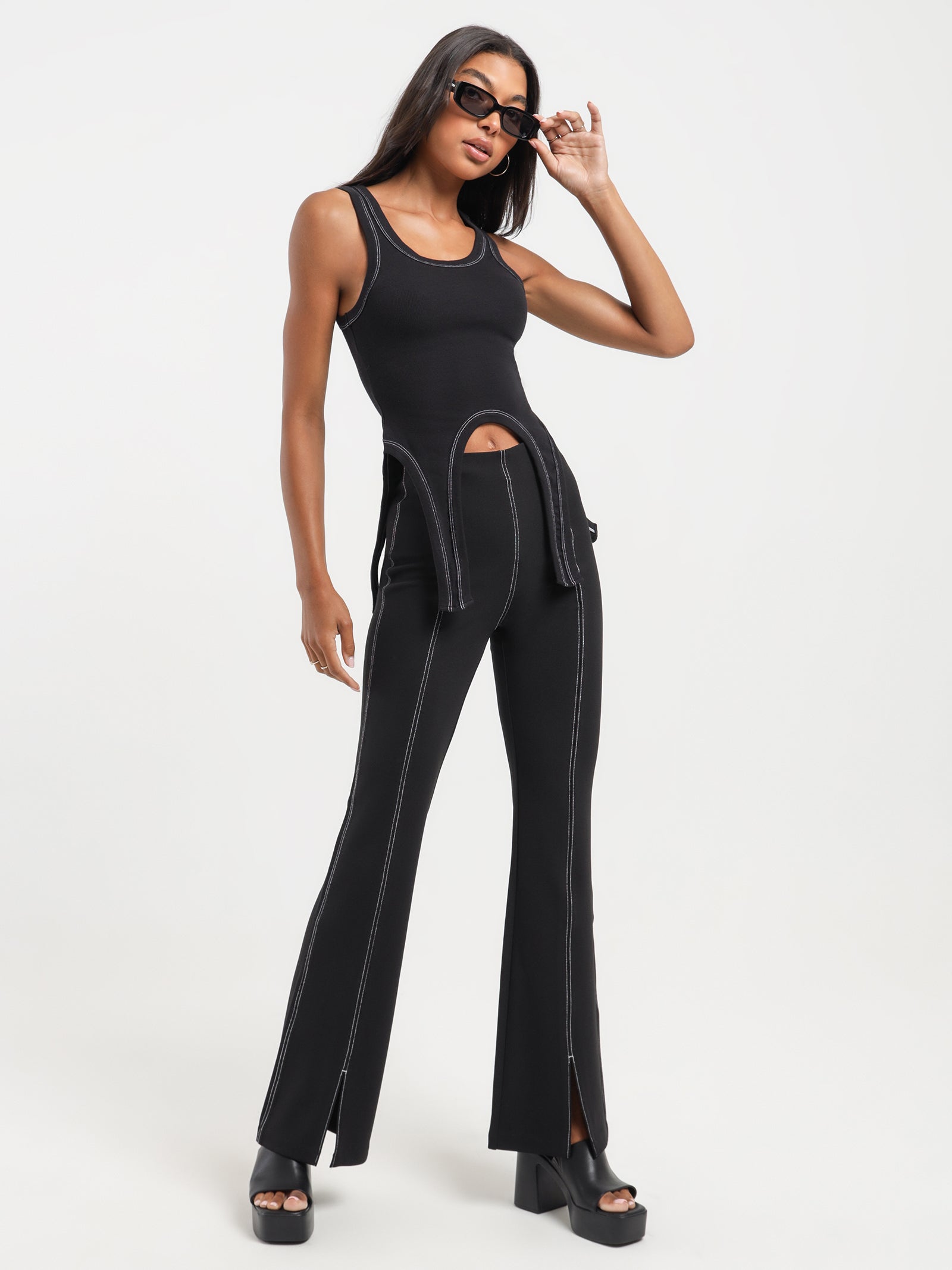 Matai Crepe Pants in Black