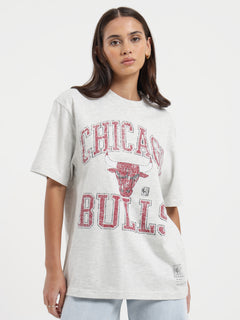 Chicago Bulls T-Shirt in Faded Black - Glue Store