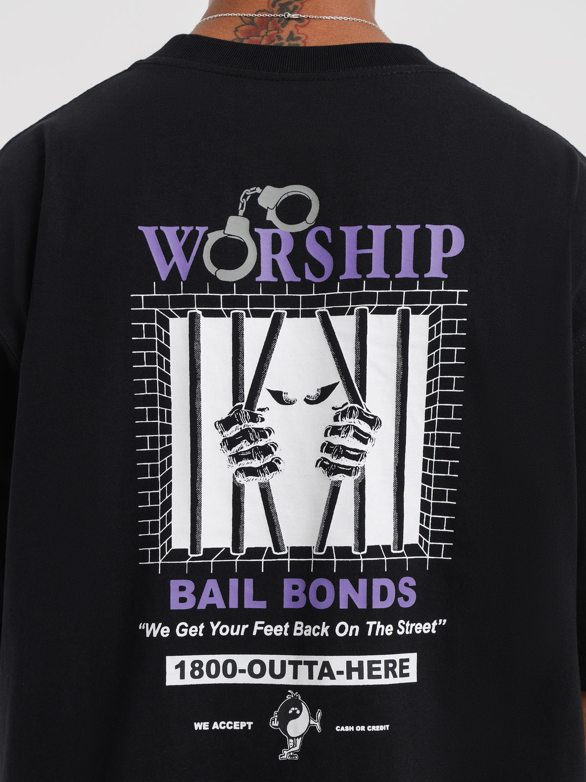 Worship Probation T-Shirt in Black | Black