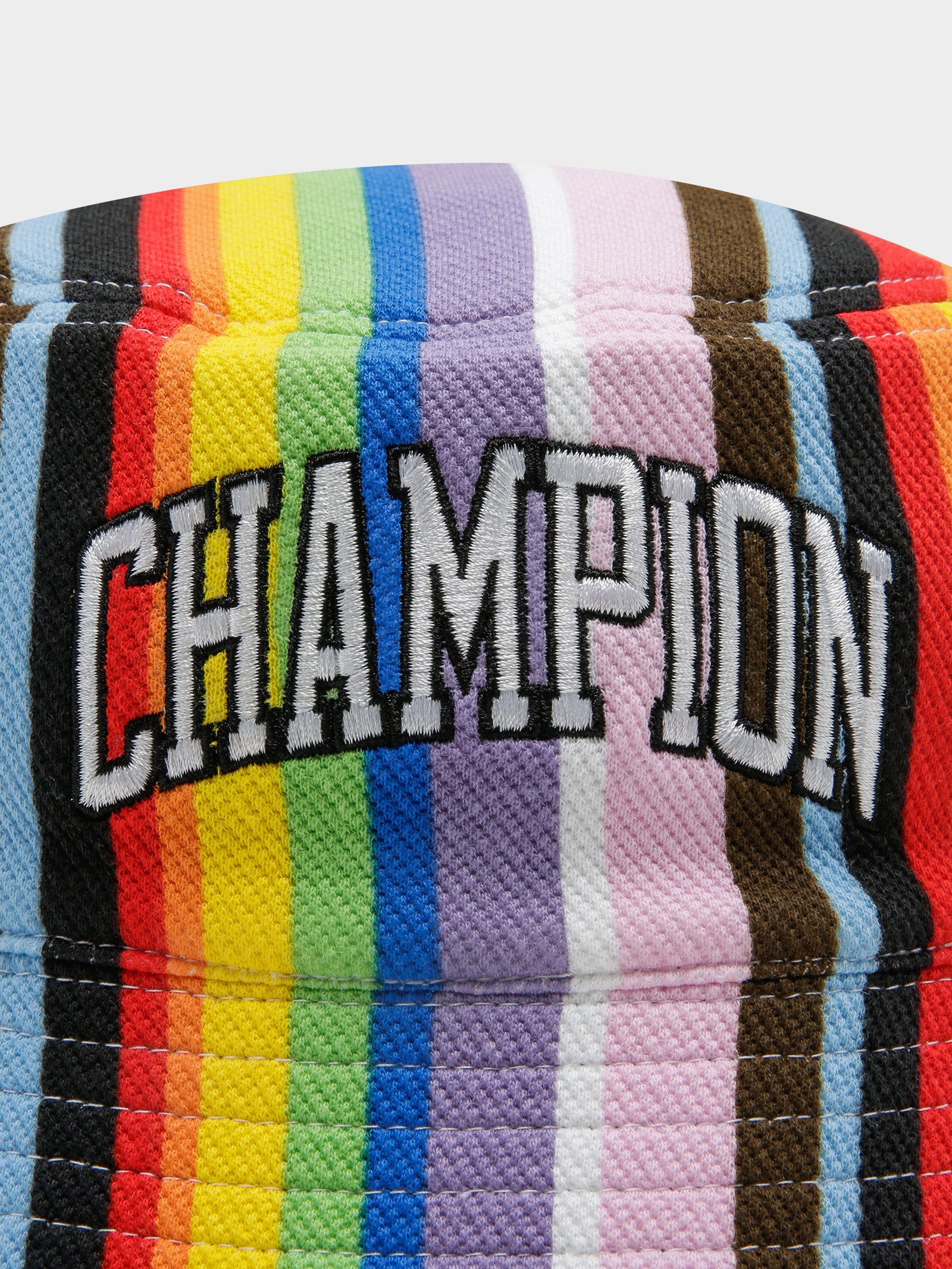 Reversible Pride Bucket Hat in Black & Rainbow