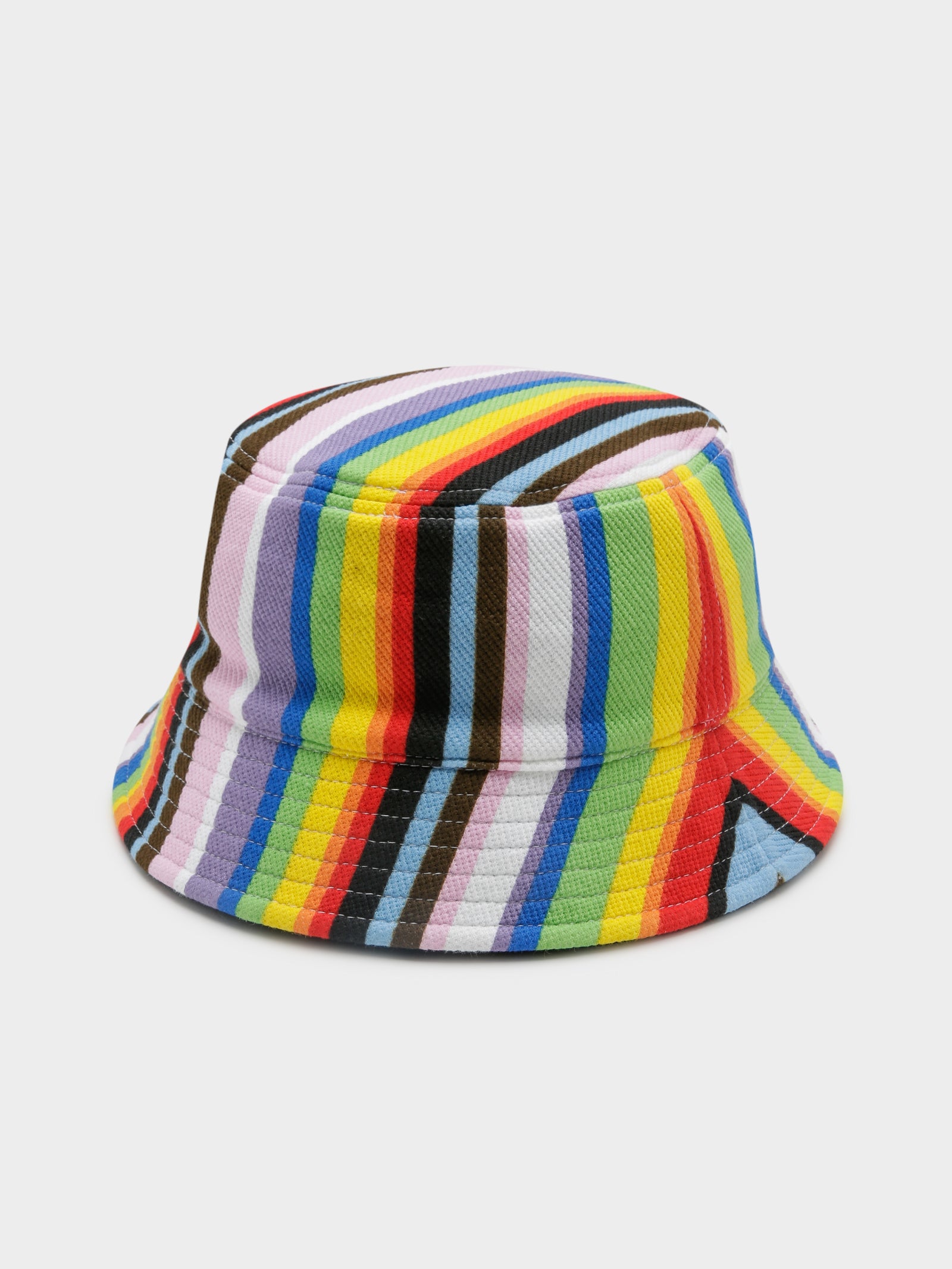 Reversible Pride Bucket Hat in Black & Rainbow