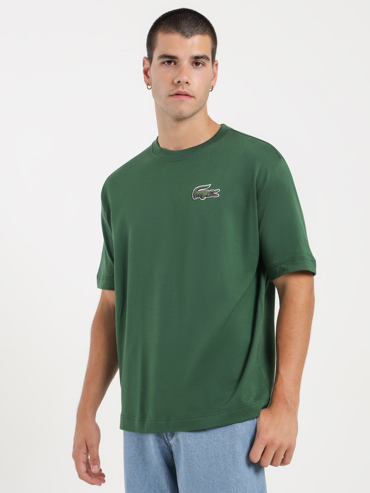 Lacoste Originals Loose T-Shirt in Green | Green