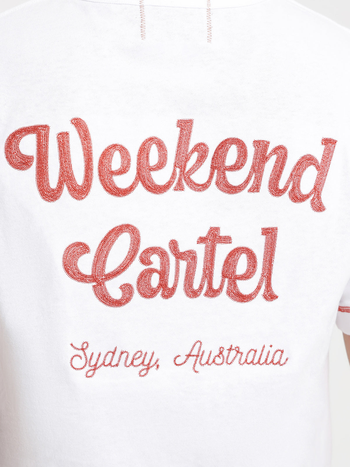 Weekend Cartel Saloon T-Shirt in White | White