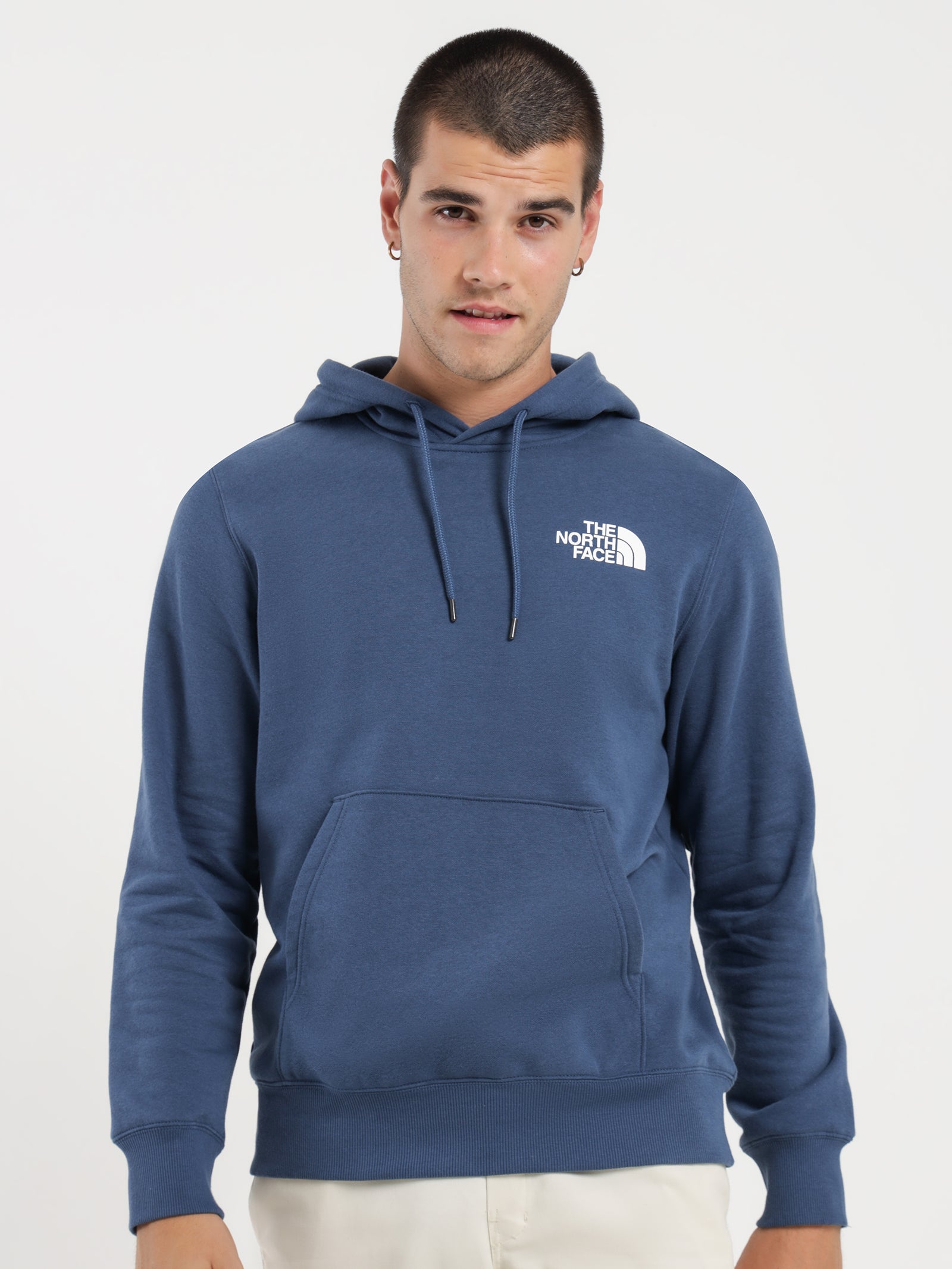 Box NSE Pullover Hoodie in Shady Blue & TNF Black