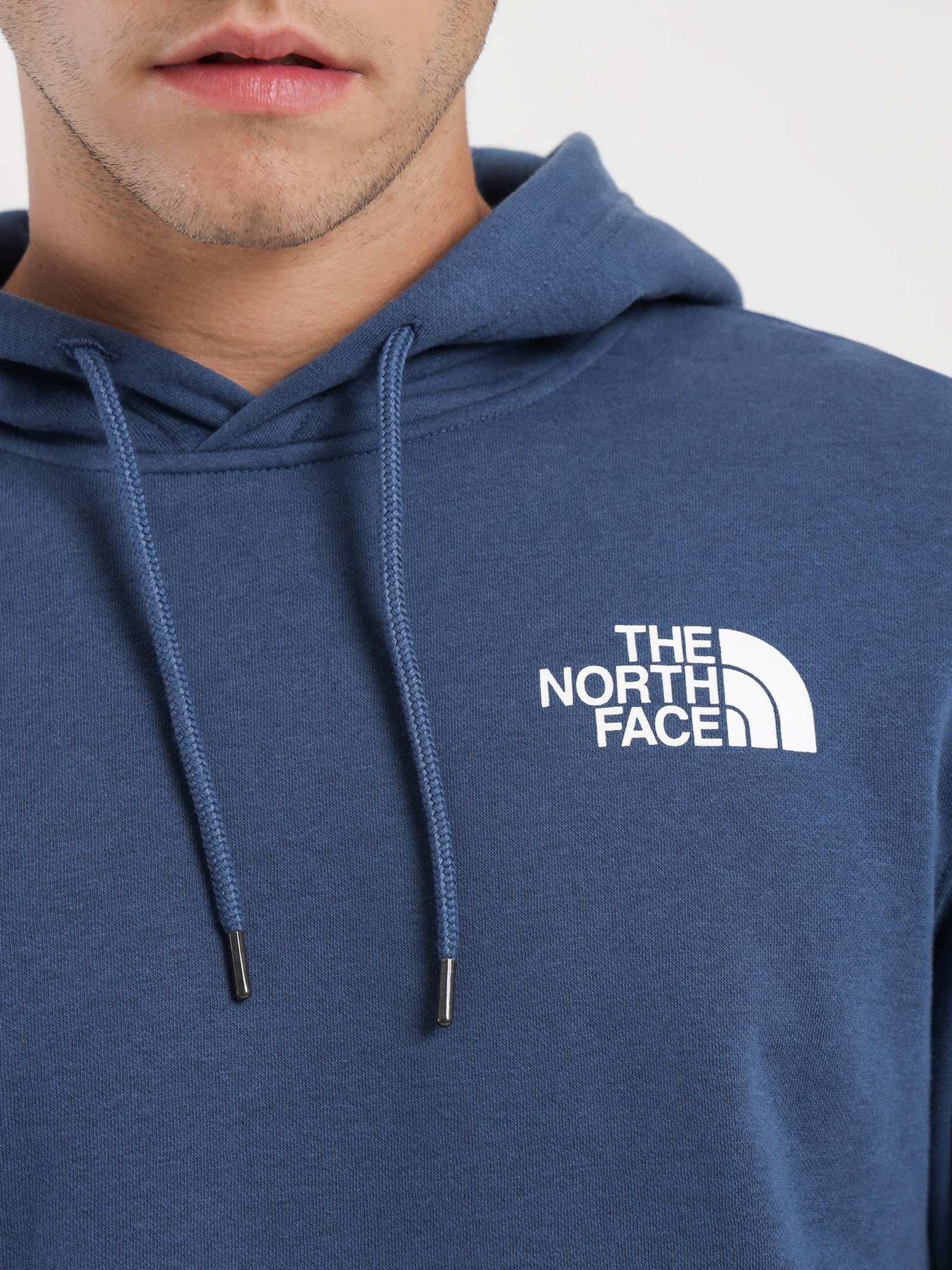 Box NSE Pullover Hoodie in Shady Blue & TNF Black