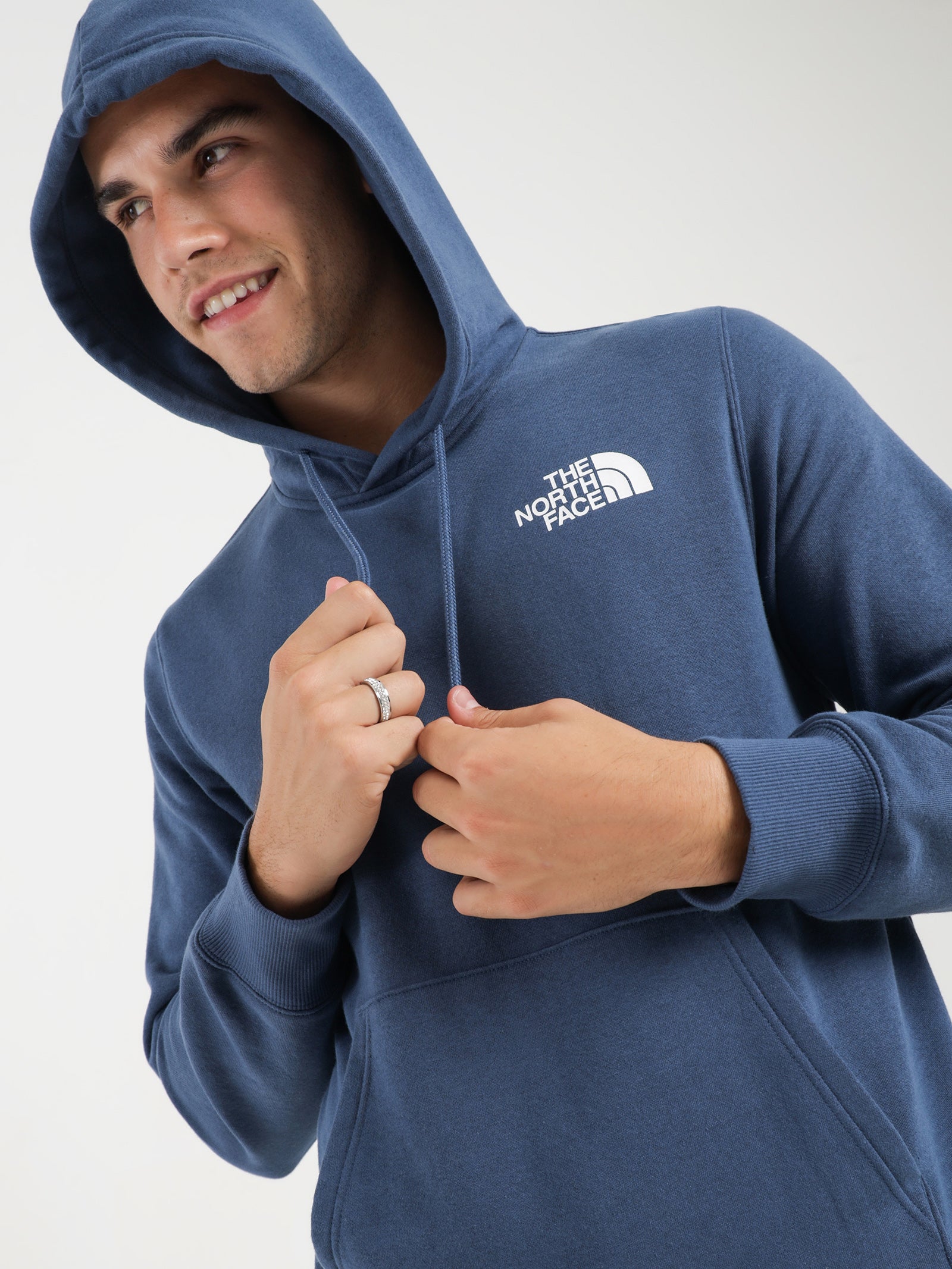 Box NSE Pullover Hoodie in Shady Blue & TNF Black