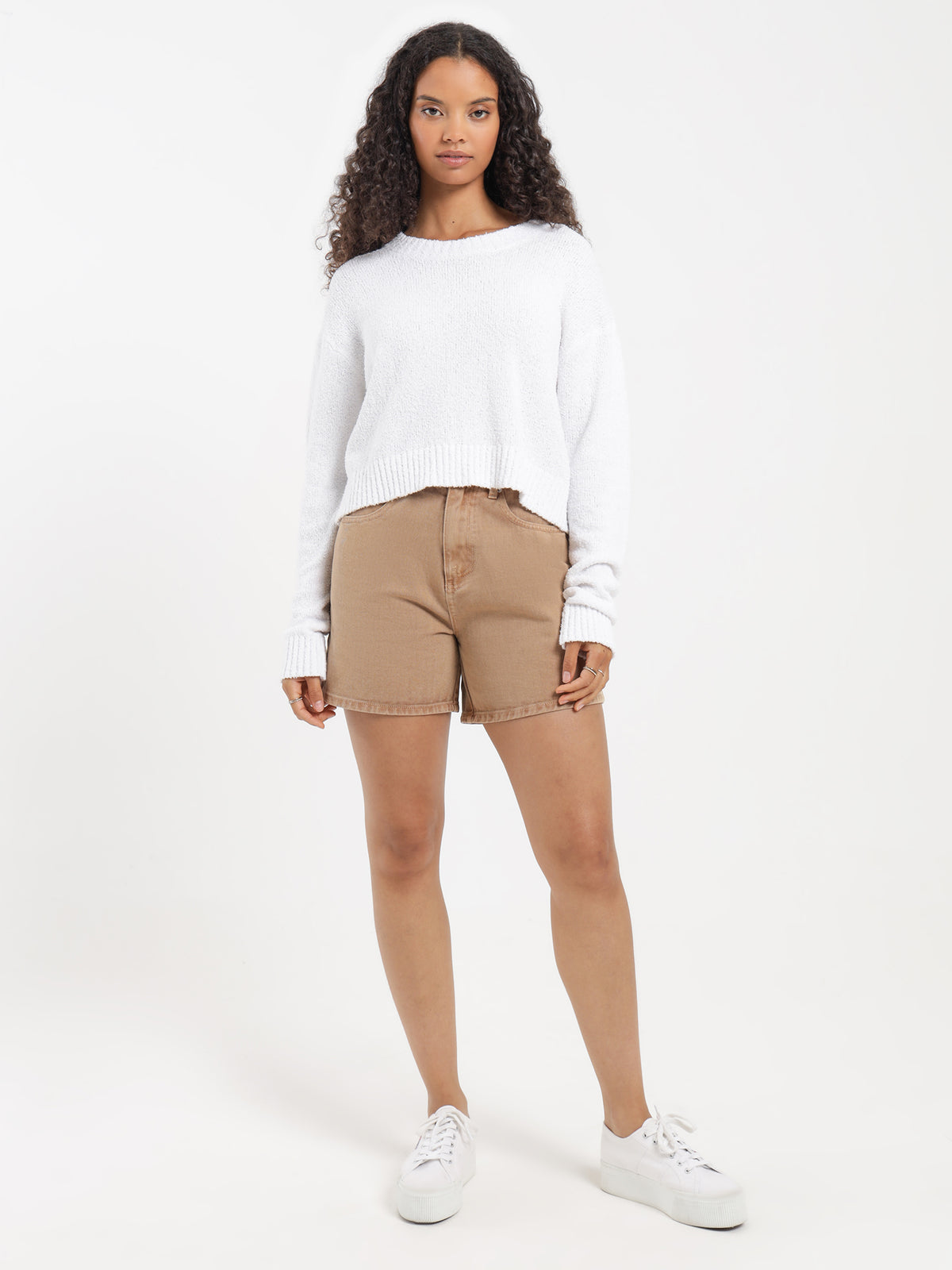 Nude Lucy Caldo Jumper in Salt | Salt