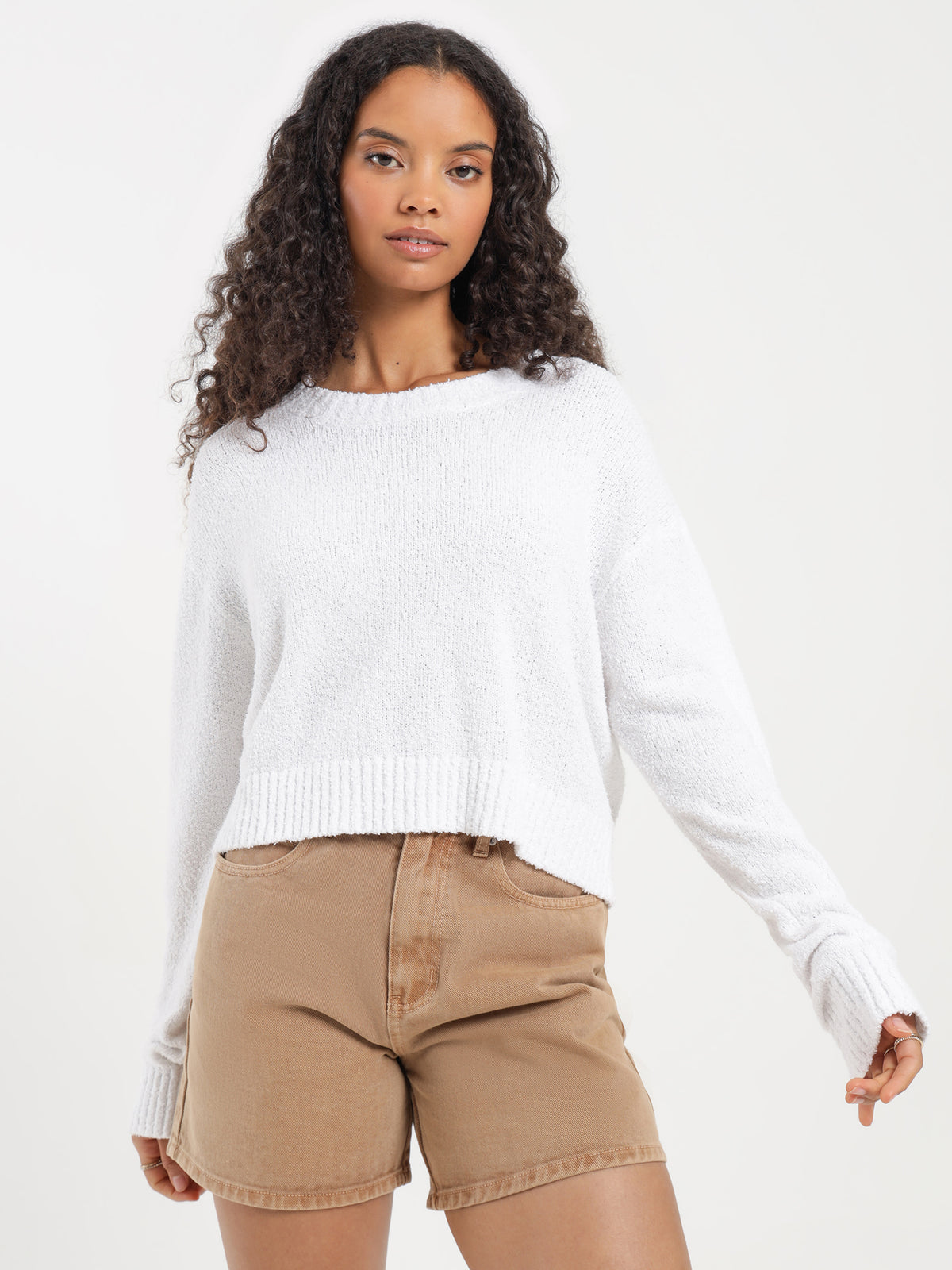 Nude Lucy Caldo Jumper in Salt | Salt