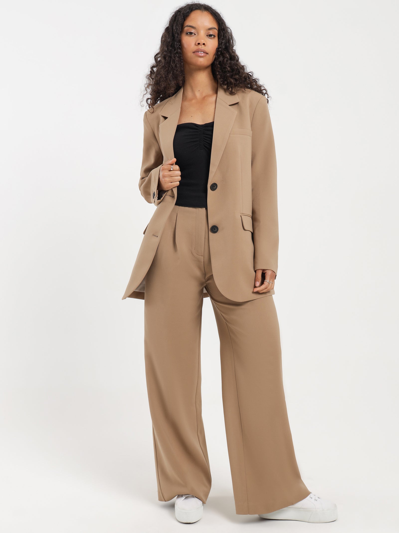 Kiran Tailored Pants in Biscoff