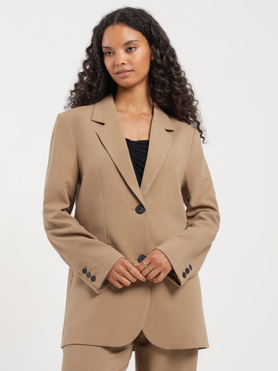 Kiran Tailored Blazer in Biscoff