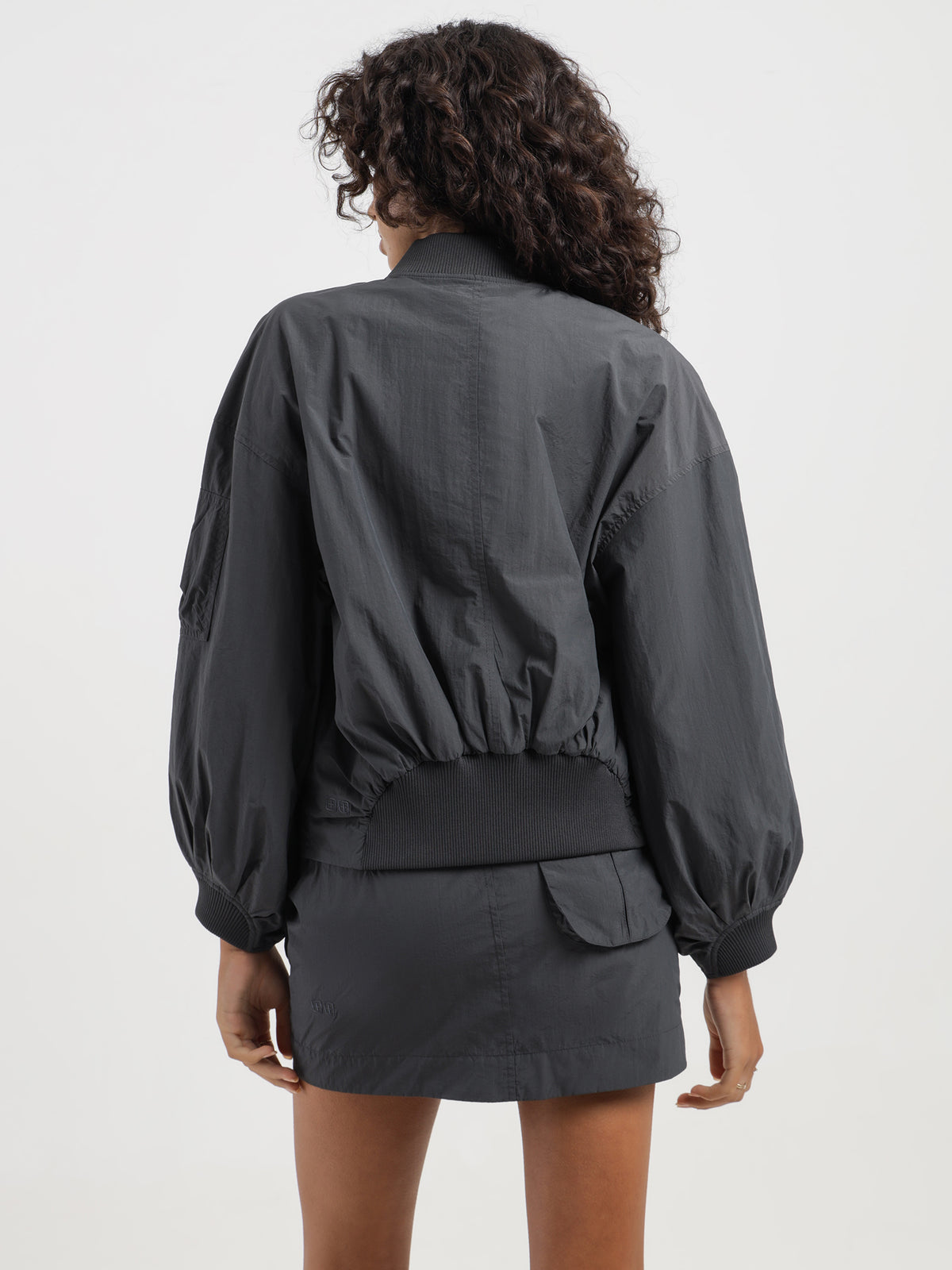 Ksubi Elemental Bomber Jacket in Charcoal | Charcoal