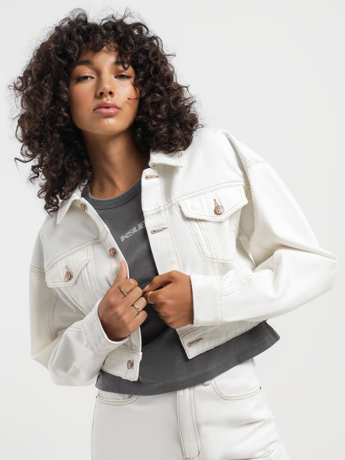 Ksubi Billie Jacket in Sugar Rush White | Sugar