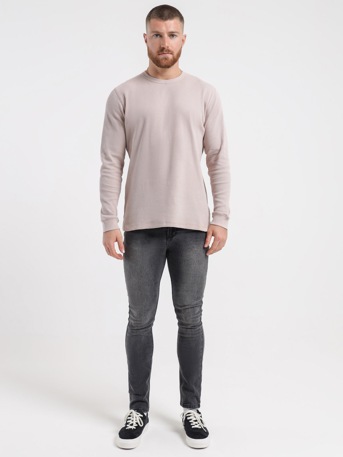 Article One Maison Waffle Sweater in Hazel | Hazel