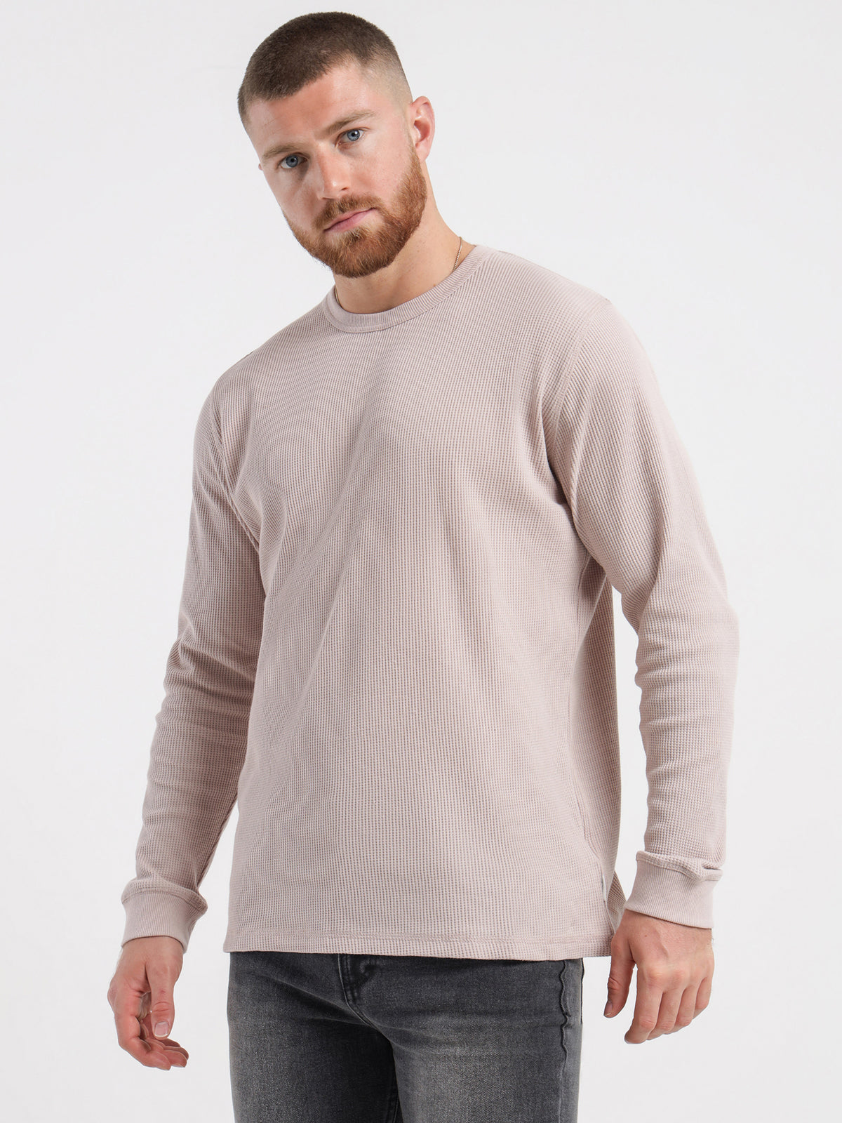 Article One Maison Waffle Sweater in Hazel | Hazel