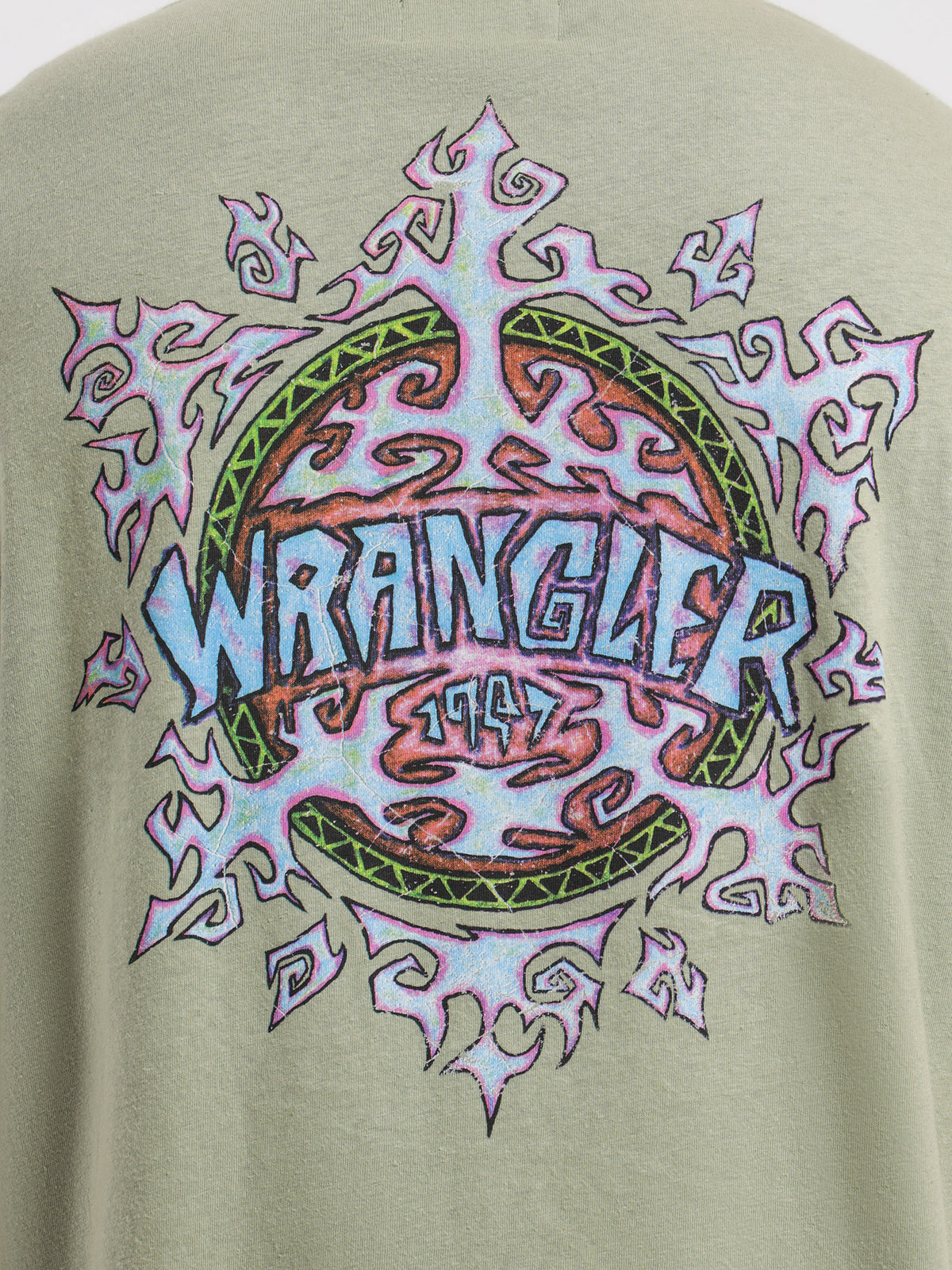 Wrangler Tide Wire T-Shirt in Tea Leaves | Tea Leaves