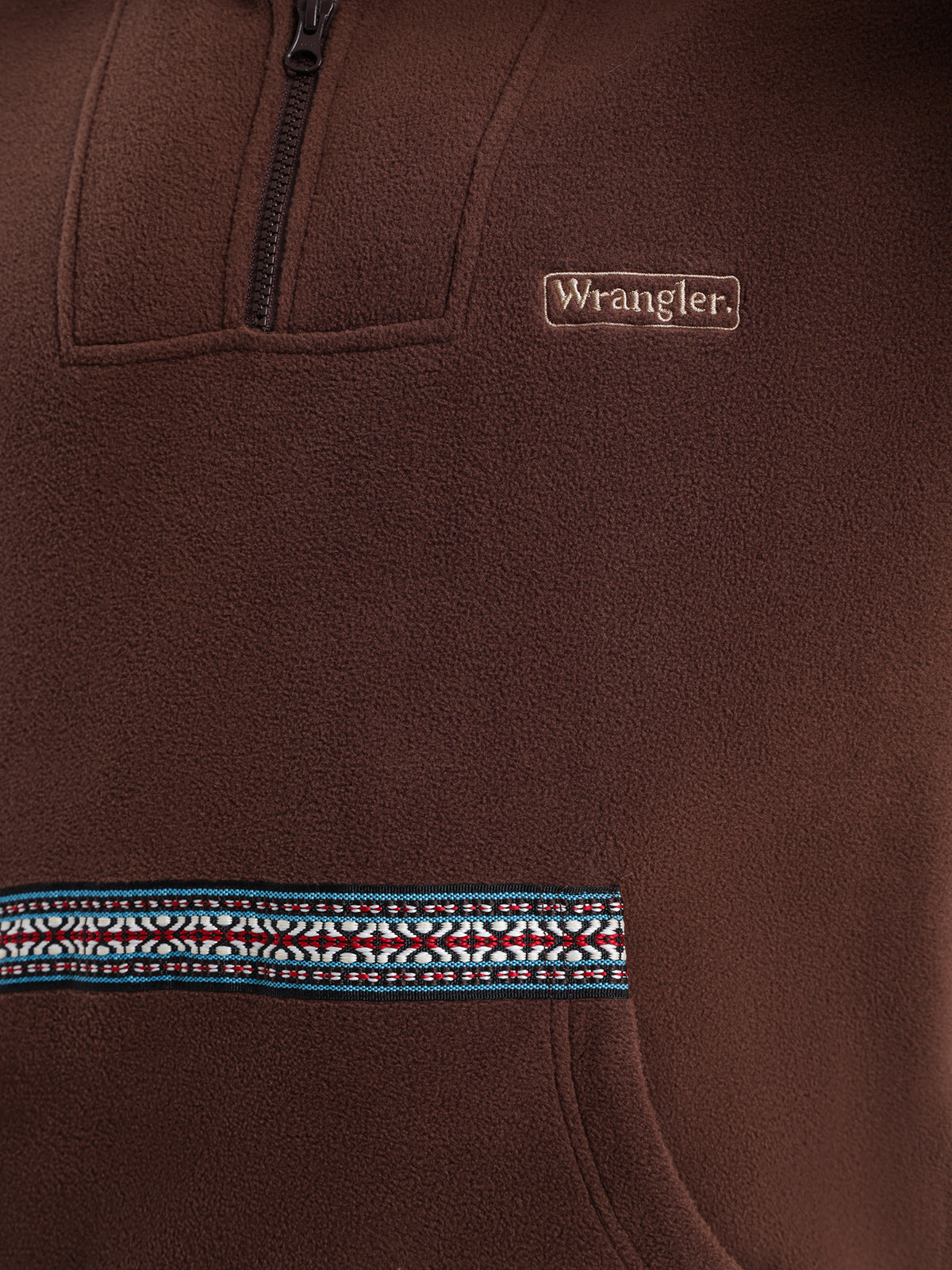 Wrangler Zip Polar Fleece in Cocoa Bean | Cocoa Bean