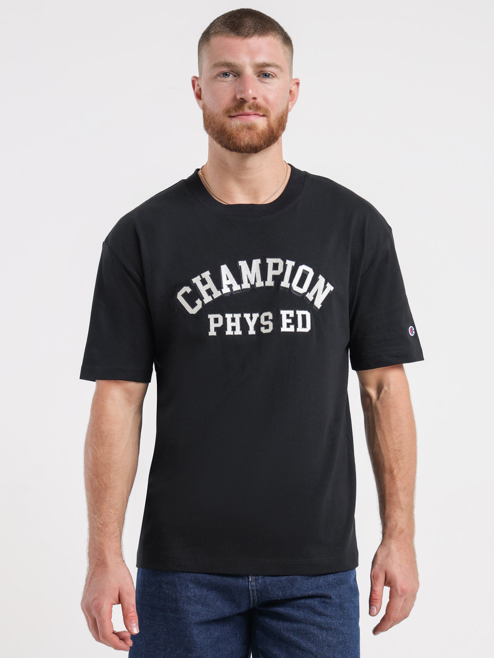 Heritage Collegiate T-Shirt in Black