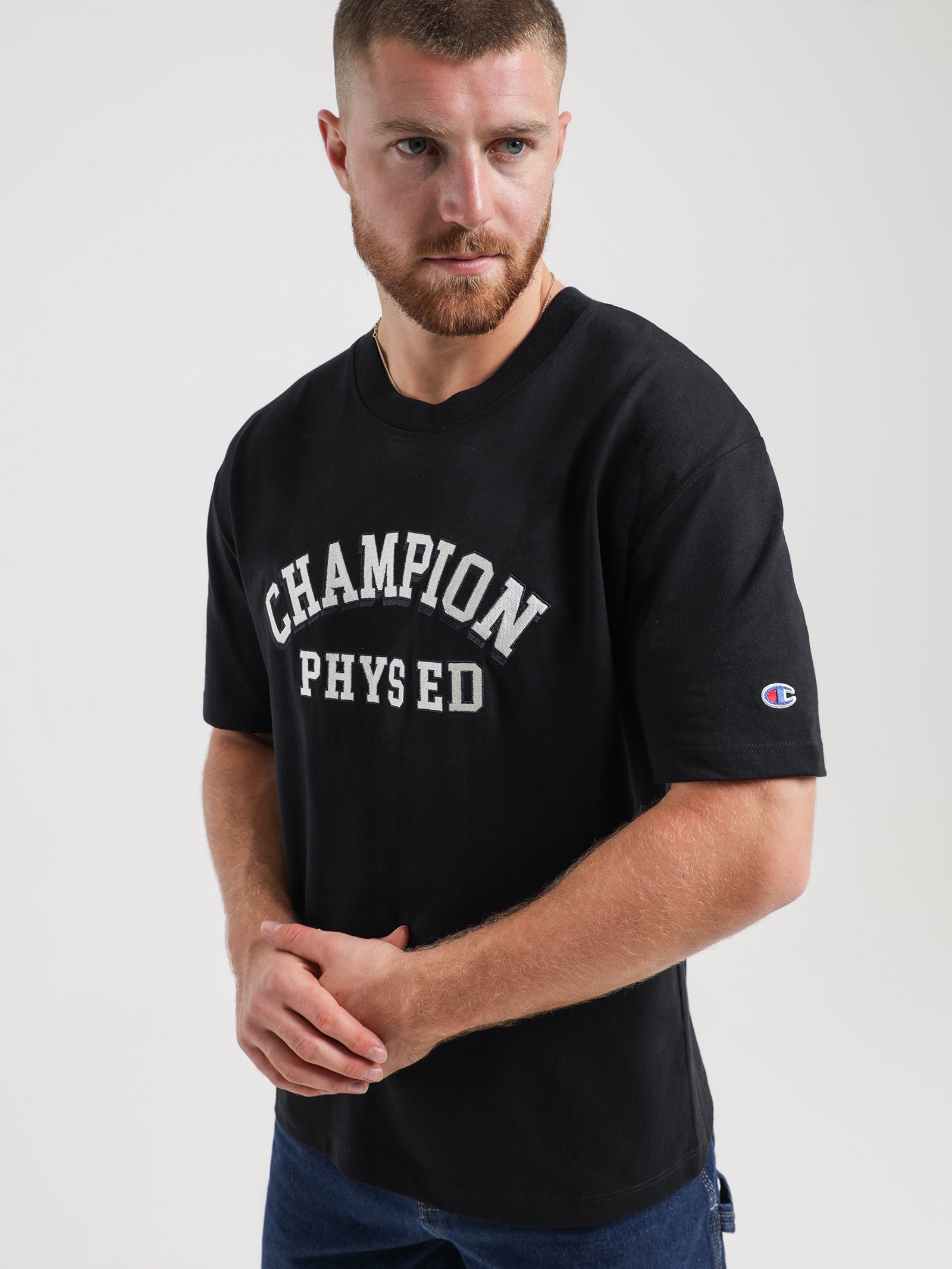 Heritage Collegiate T-Shirt in Black