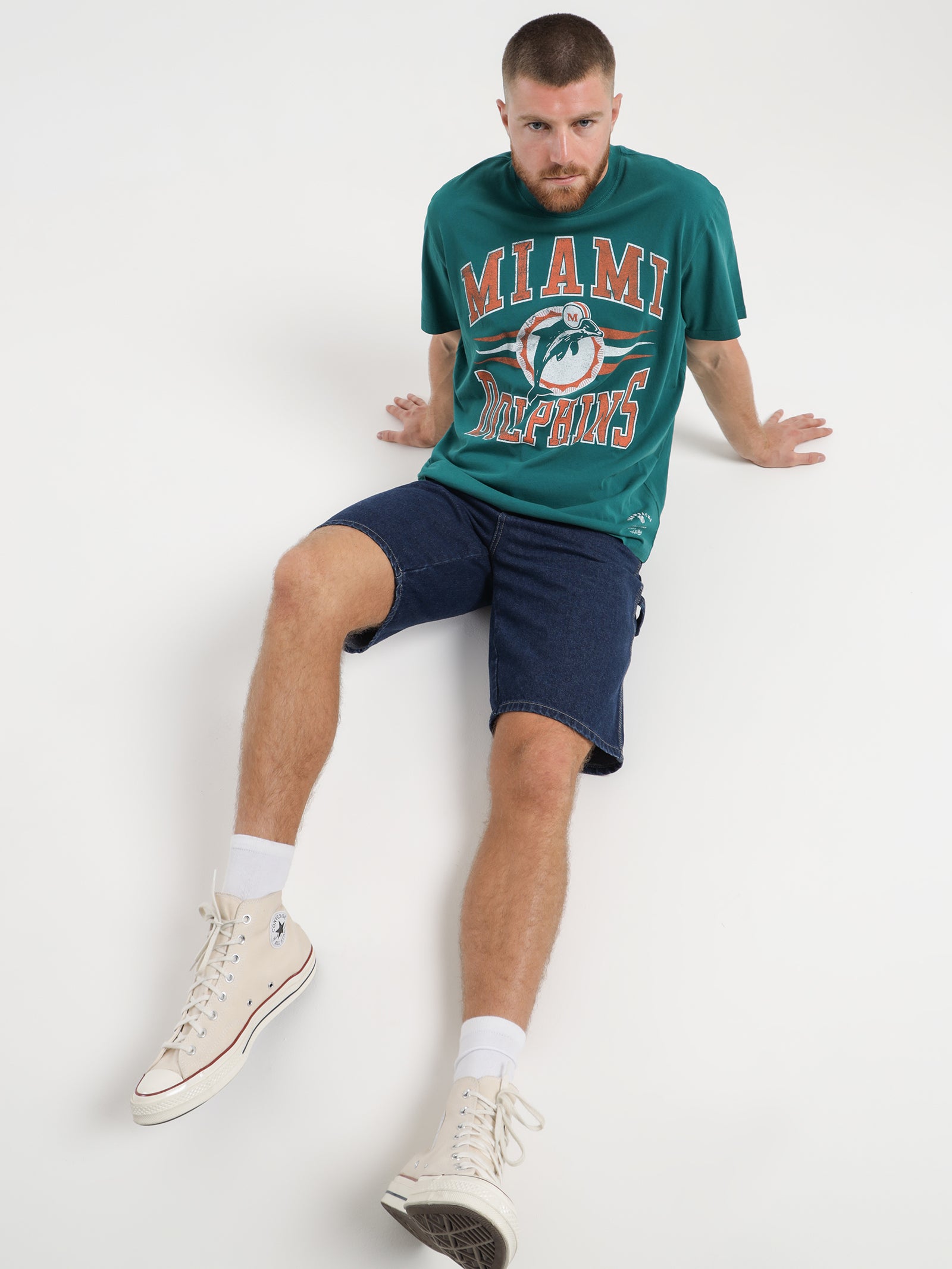 Miami Dolphins NFL T-Shirt in Vintage Teal - Glue Store