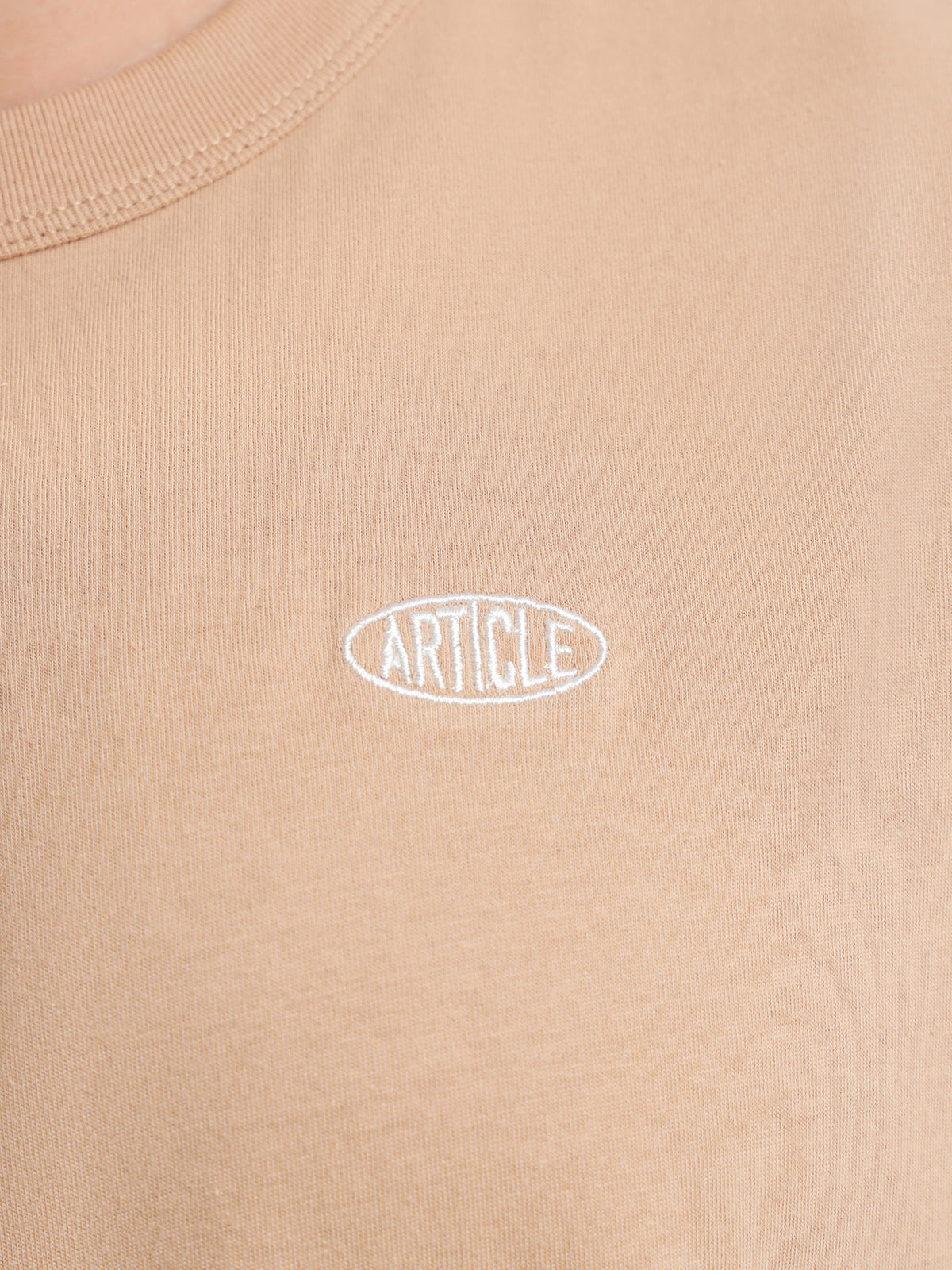 Article One Flashback Logo T-Shirt in Almond | Almond