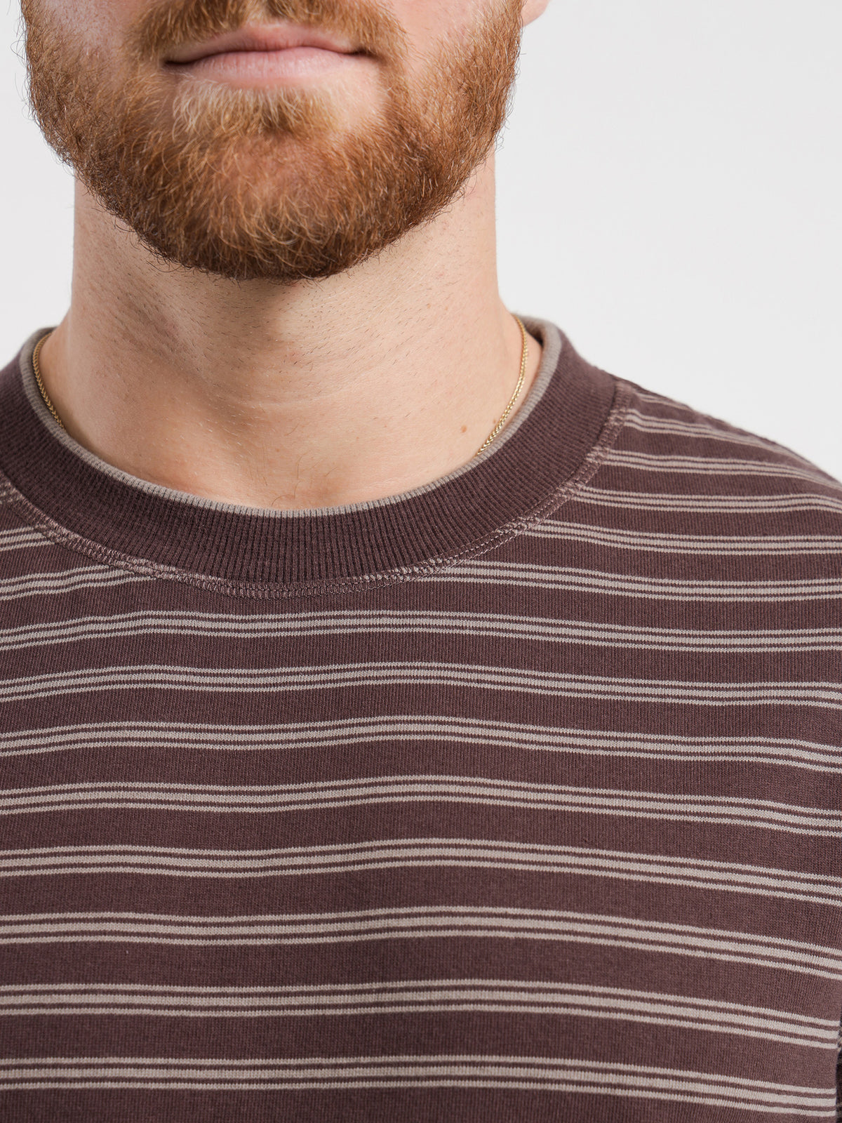 Article One Kai Stripe T-Shirt in Espresso | Espresso