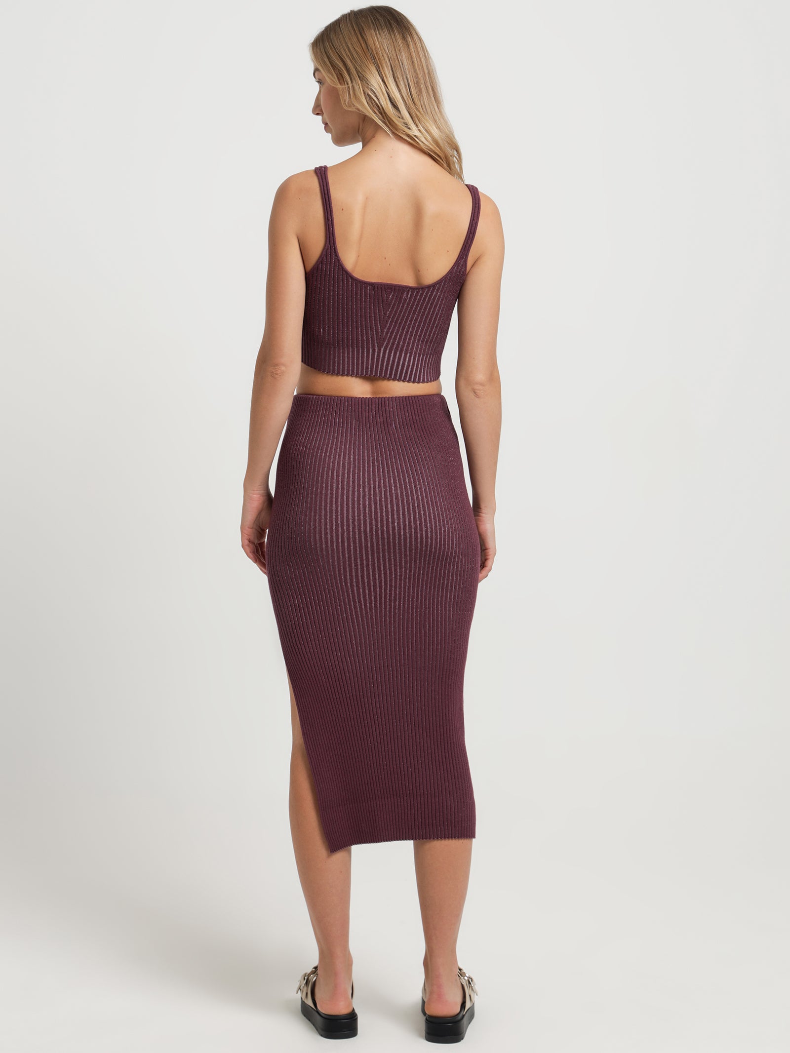 Olivia Knit Cami in Wine