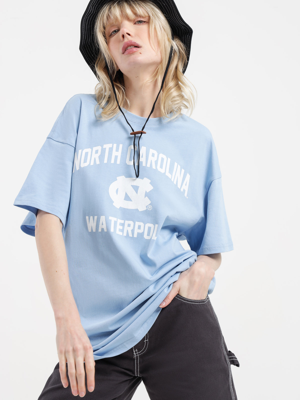 Ncaa North Carolina Oversized T-Shirt in Placid Blue | Blue