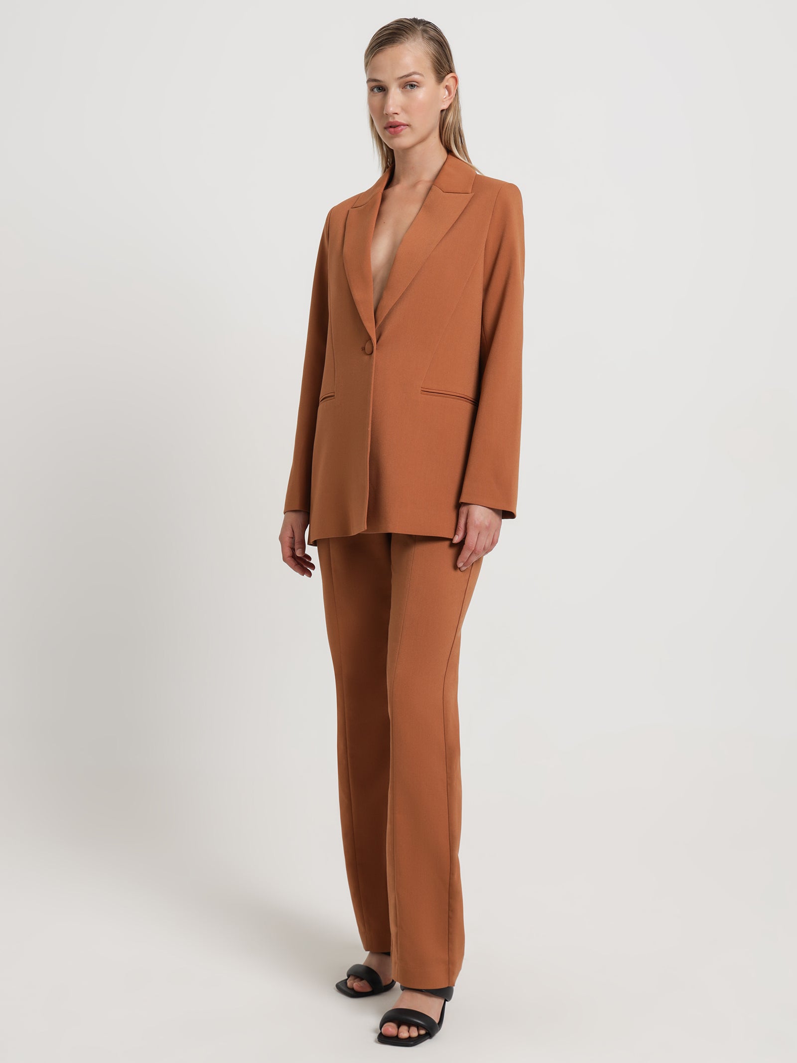 Sierra Cut Out Blazer in Tawny