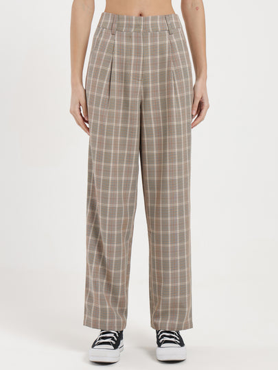 Kelly Tailored Pants in Clay Check