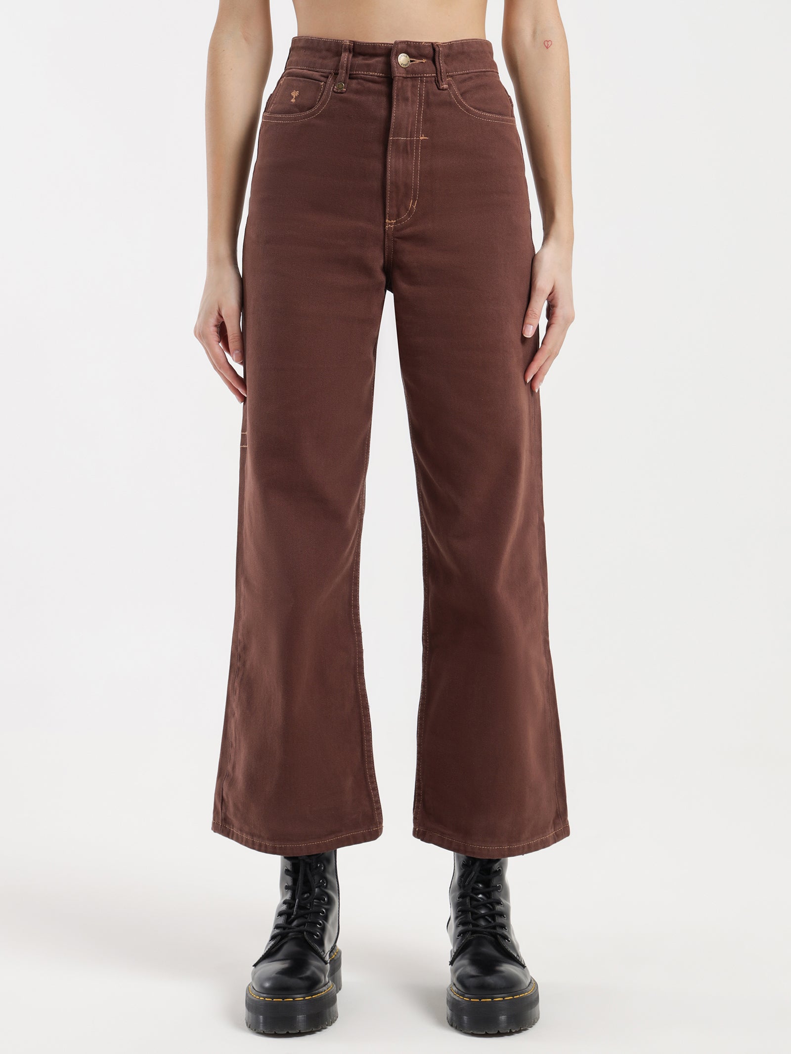 Thrills Holly Drill Pants in Cocoa Cocoa | Glue Store