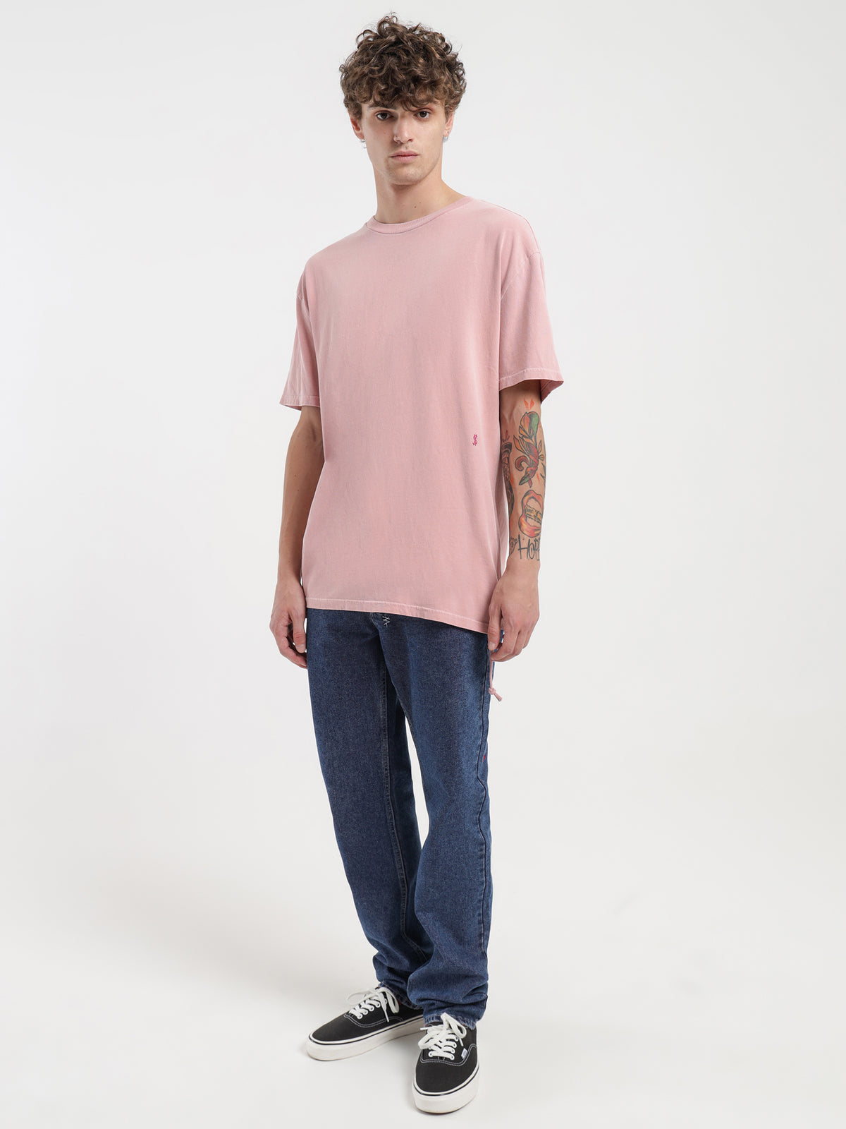 Ksubi 4x4 Biggie Short Sleeve T-Shirt in Pink | Pink