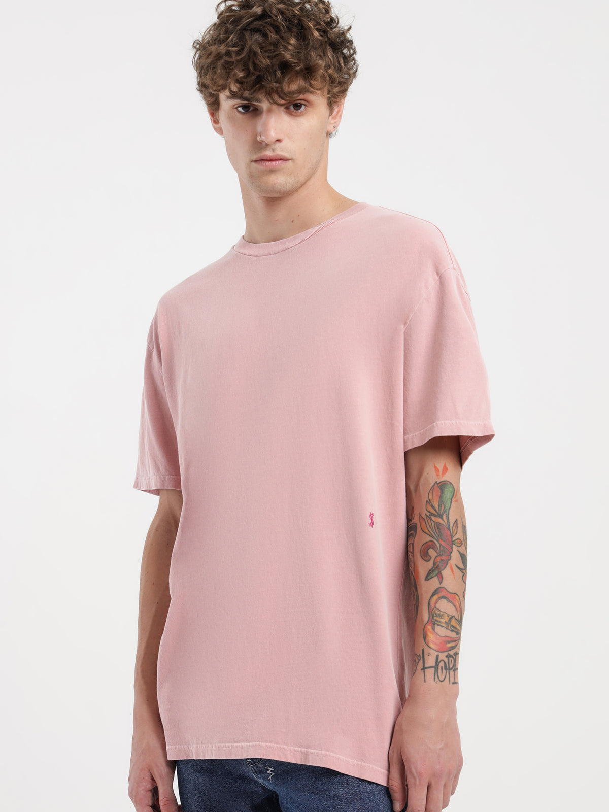 Ksubi 4x4 Biggie Short Sleeve T-Shirt in Pink | Pink