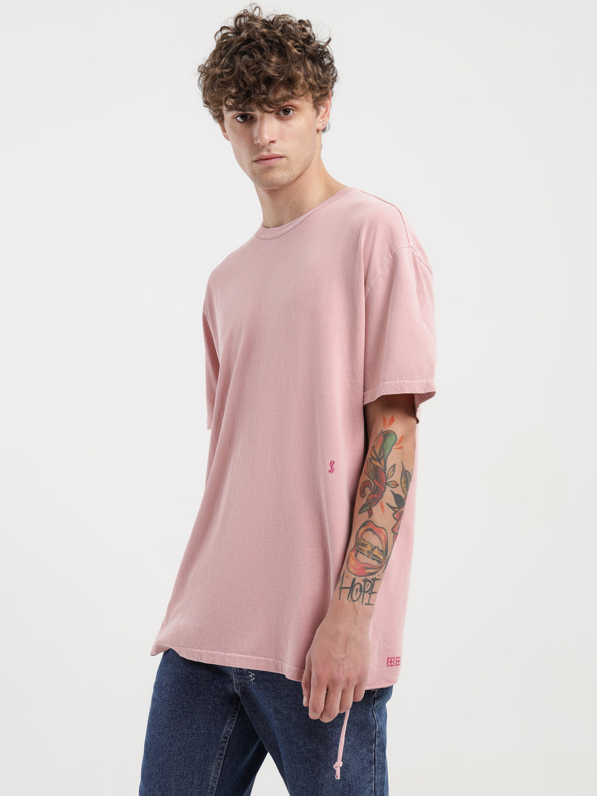 Ksubi 4x4 Biggie Short Sleeve T-Shirt in Pink | Pink