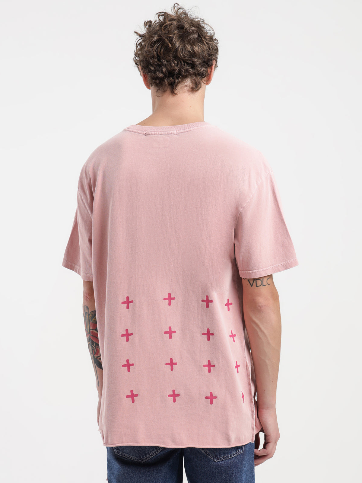 Ksubi 4x4 Biggie Short Sleeve T-Shirt in Pink | Pink