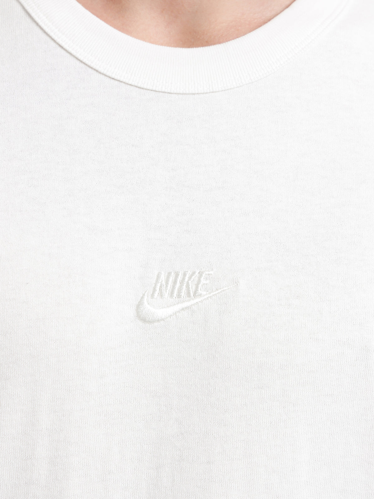 Nike Premium Essentials Sustainable Tonal T-Shirt in Sail White | Sail