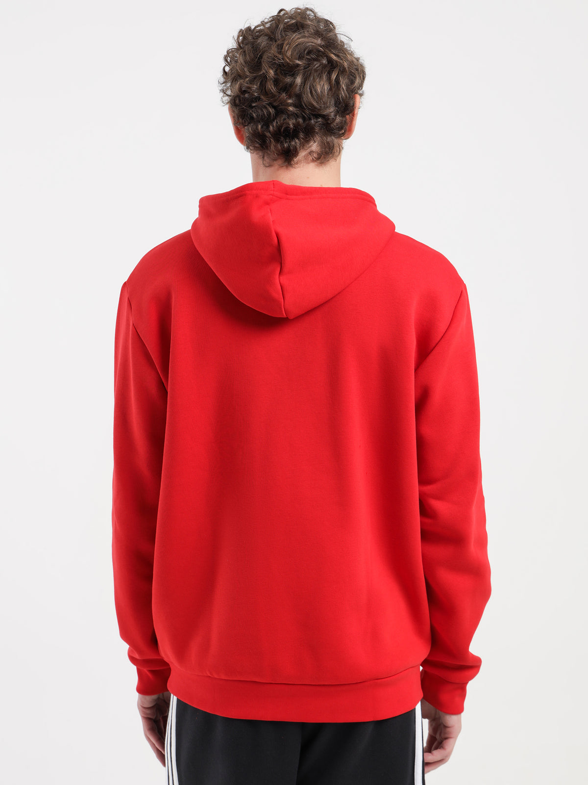 Adidas Trefoil Essentials Hoodie in Better Scarlet Red | Scarlet