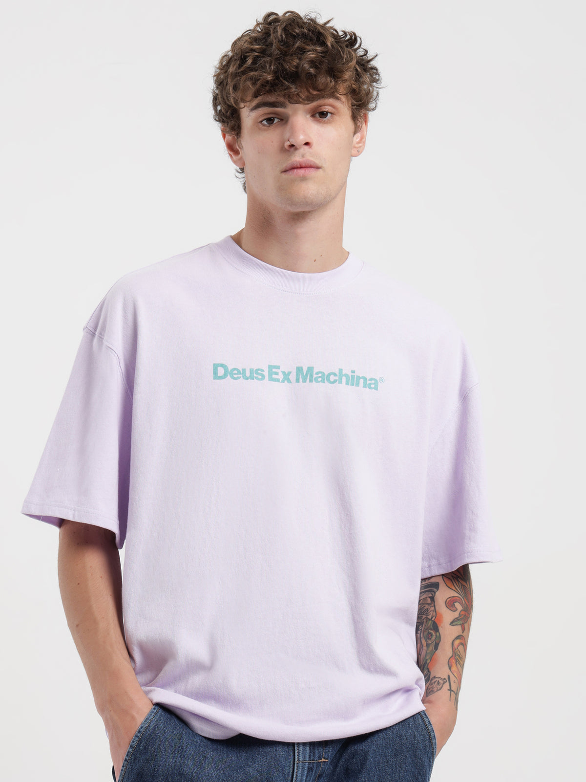 Deus Totem T-Shirt in Light Purple | Purple