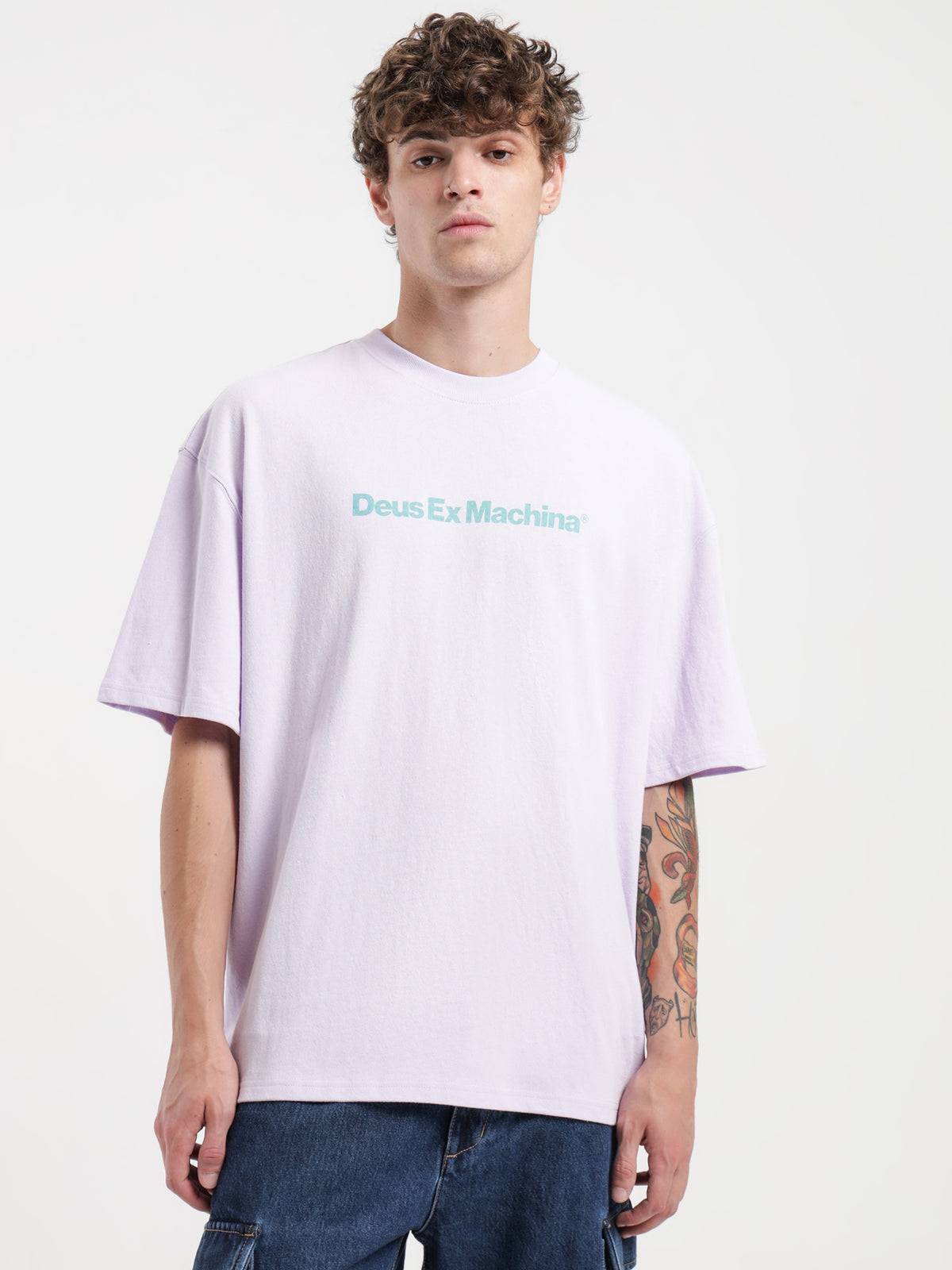 Deus Totem T-Shirt in Light Purple | Purple