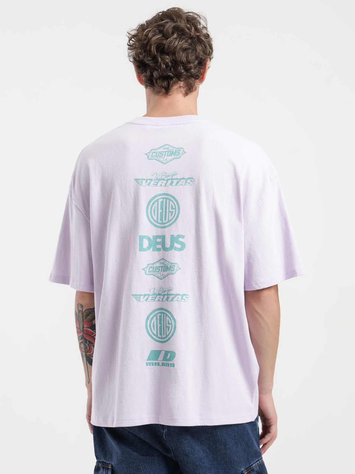 Deus Totem T-Shirt in Light Purple | Purple