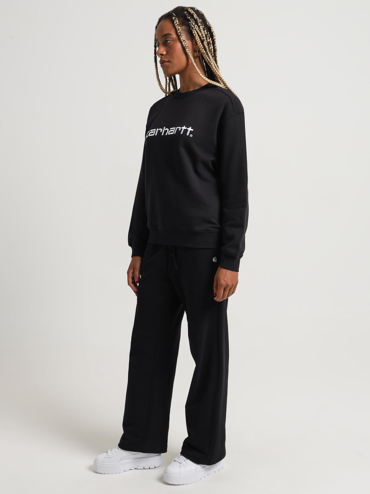 Carhartt Wip Carhartt Sweatshirt in Black & White | Black/White