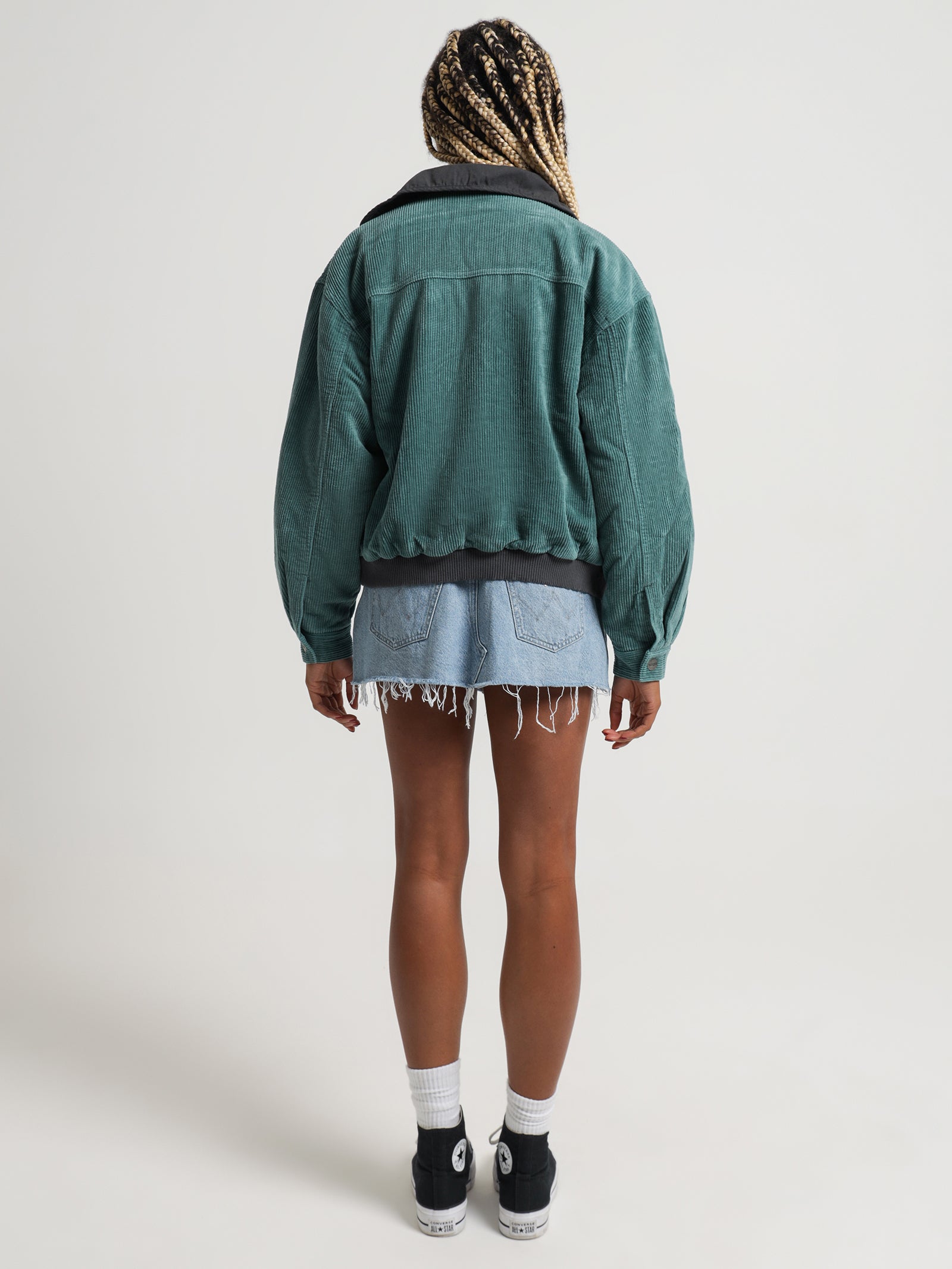 Sandy Bomber Jacket in Mineral Cord